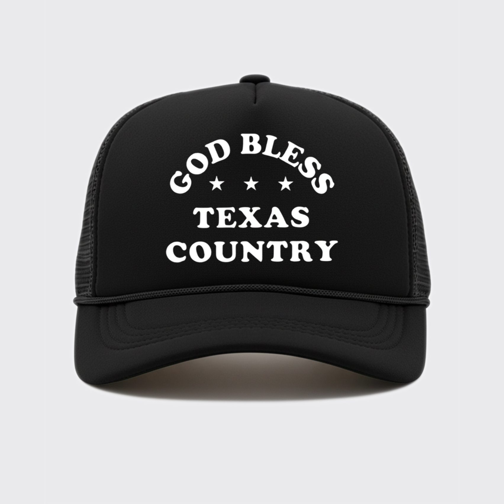 God Bless Texas Country Trucker Hat