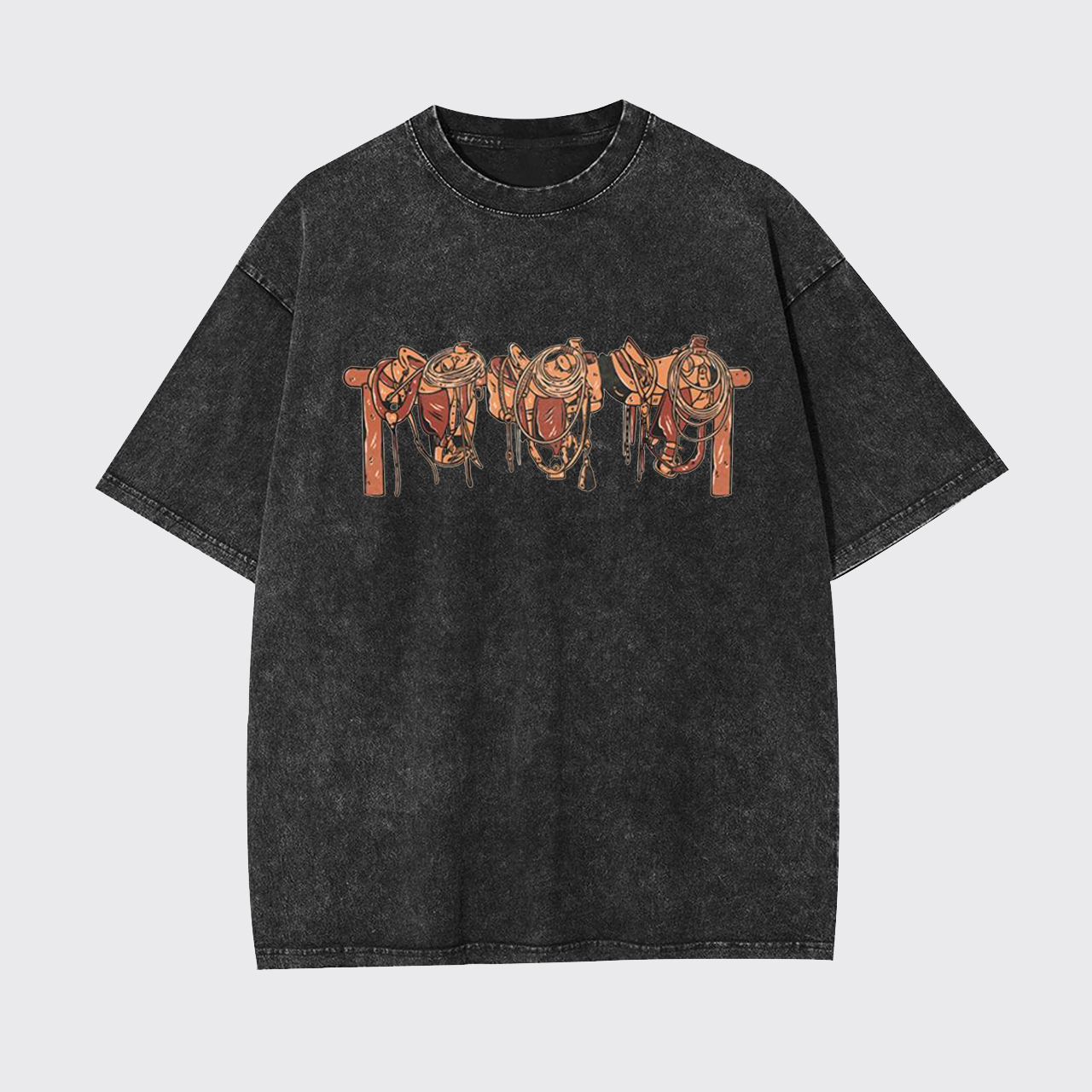 Cowboy Saddle Up Garment-dye Tees
