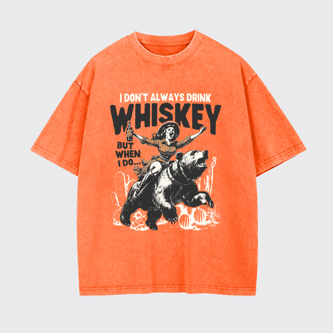 Funny Western Girl Whiskey Garment-dye Tees
