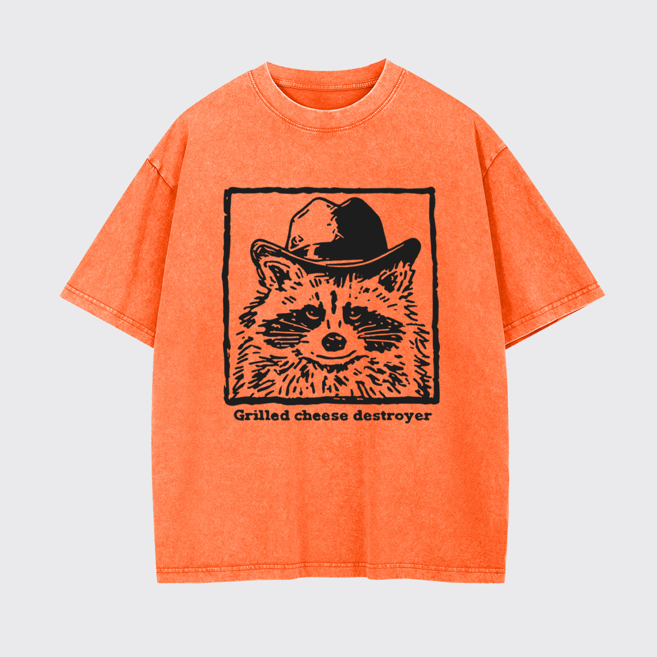 Funny Grilled Cheese Destroyer Garment-dye Tees