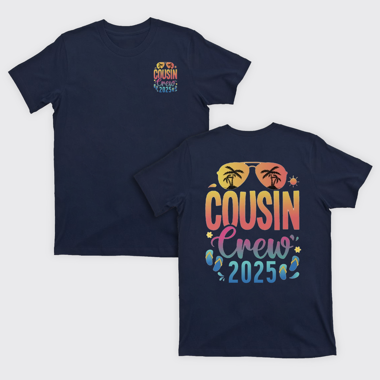 Cousin Crew 2025 Family Summer Vacation T-Shirts