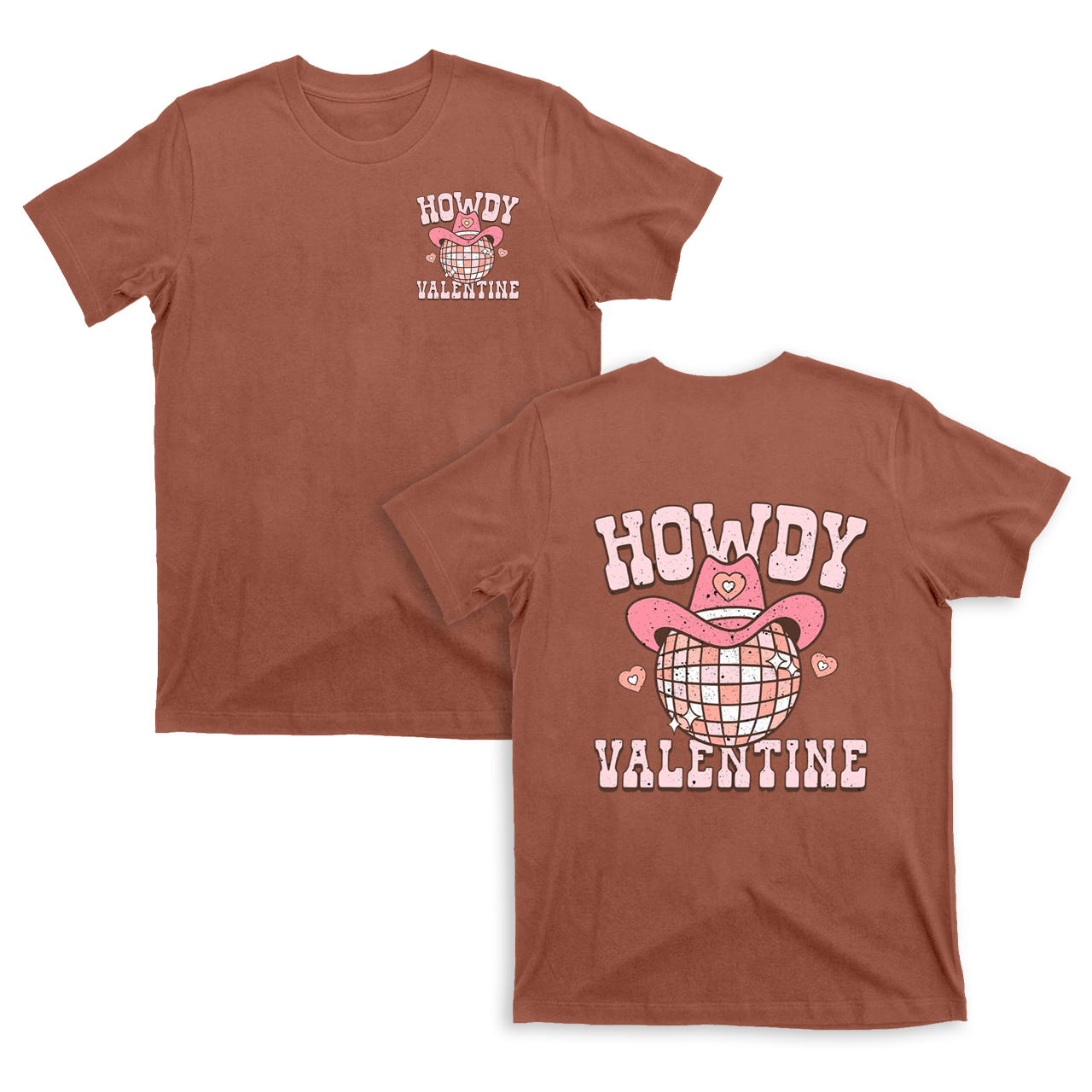 Howdy Valentine Shining Light Ball T-Shirts