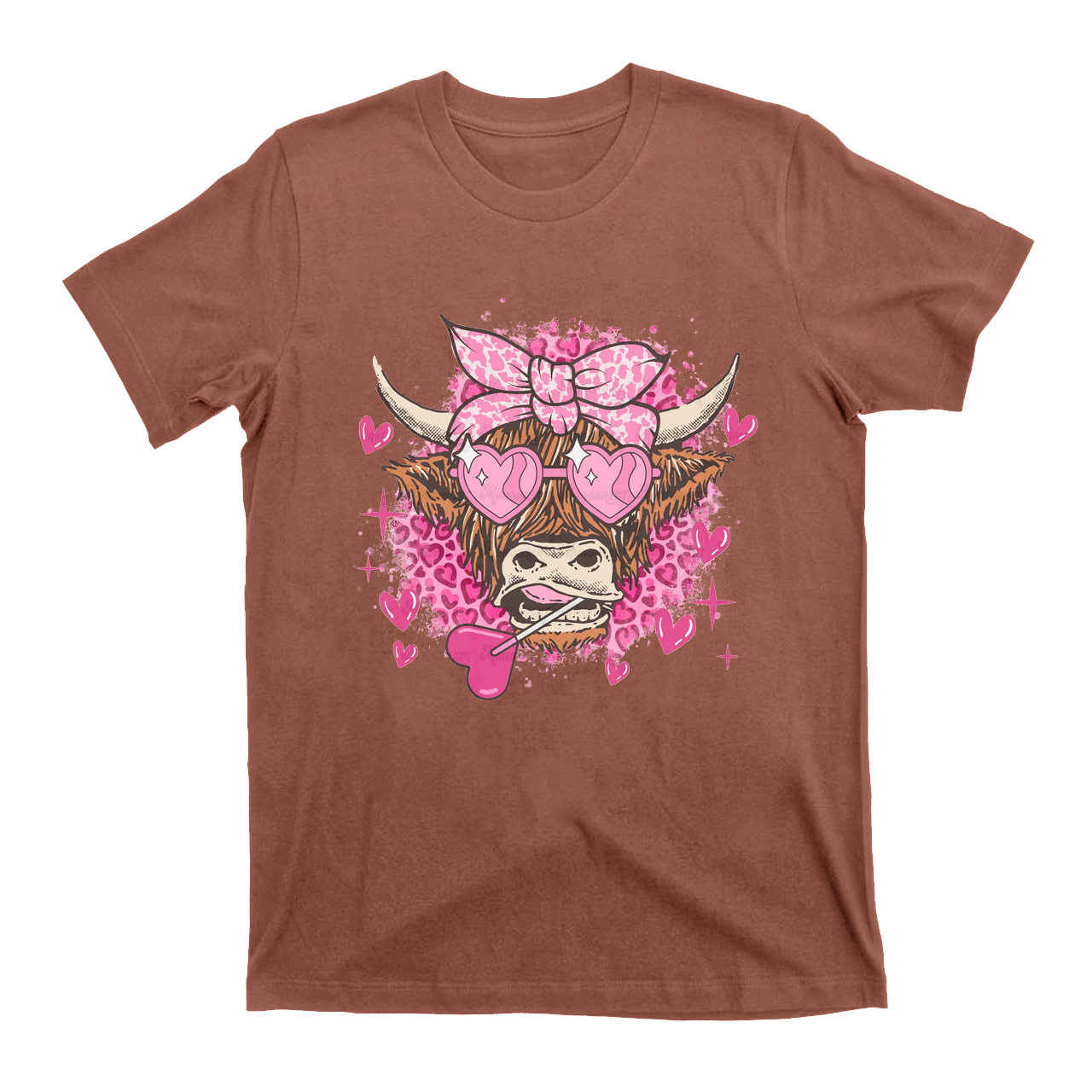 Heifer Eating a Lollipop Valentine T-Shirts