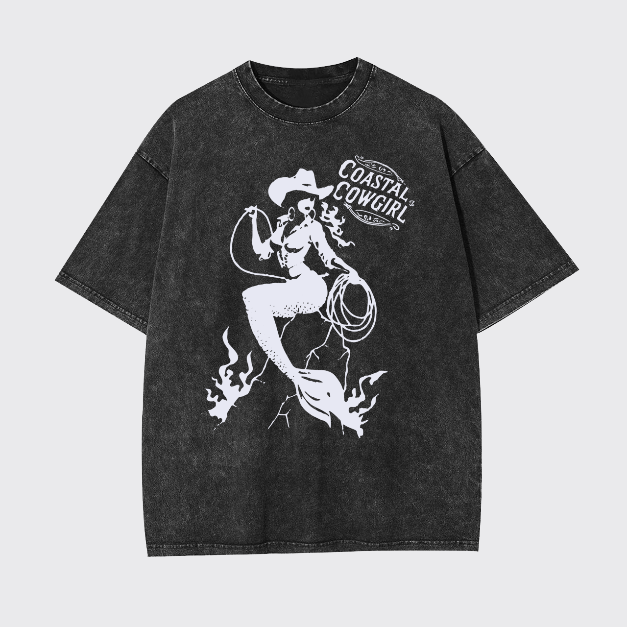 Coastal Cowgirl Mermaid Garment-dye Tees