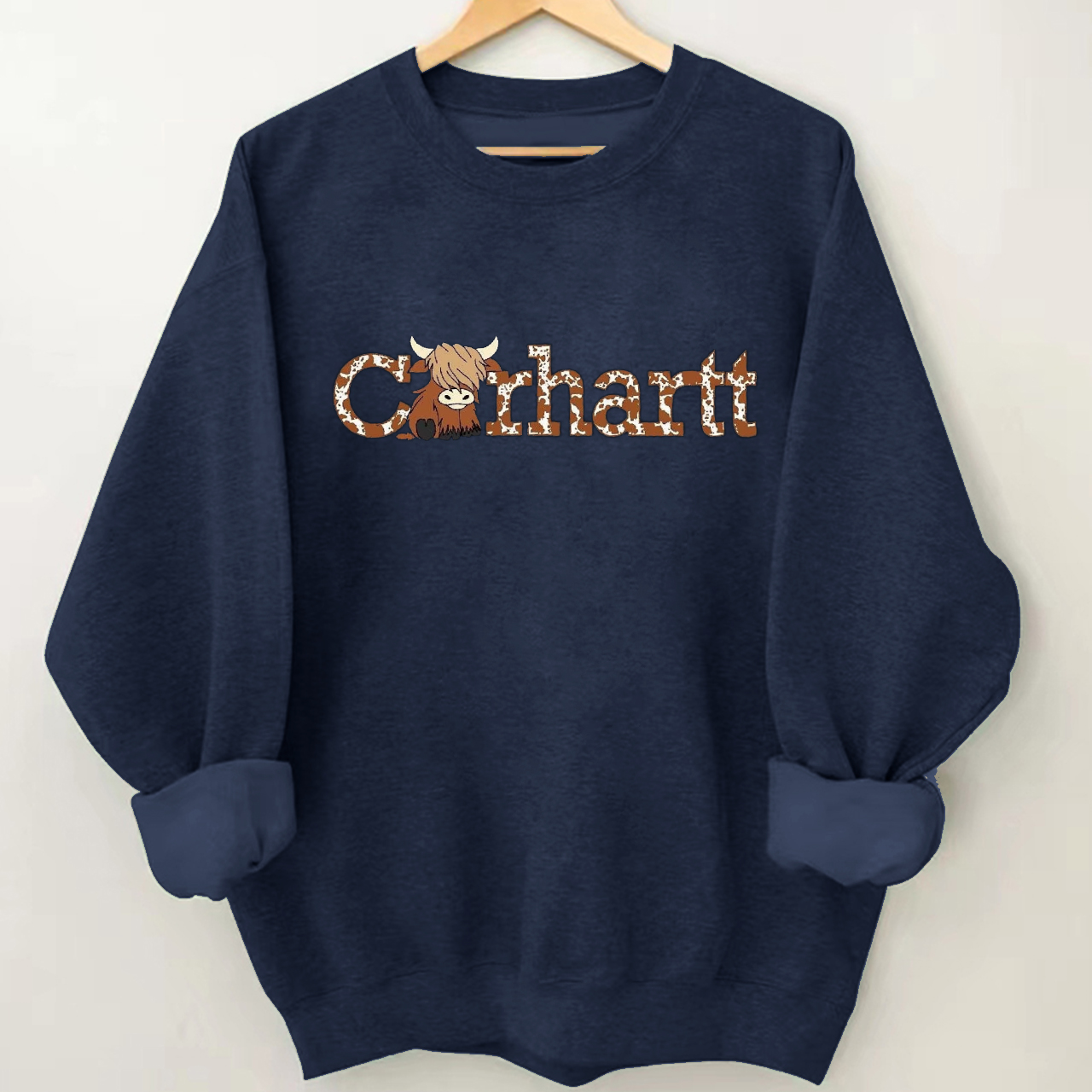 Highland Cow Western Sweatshirt