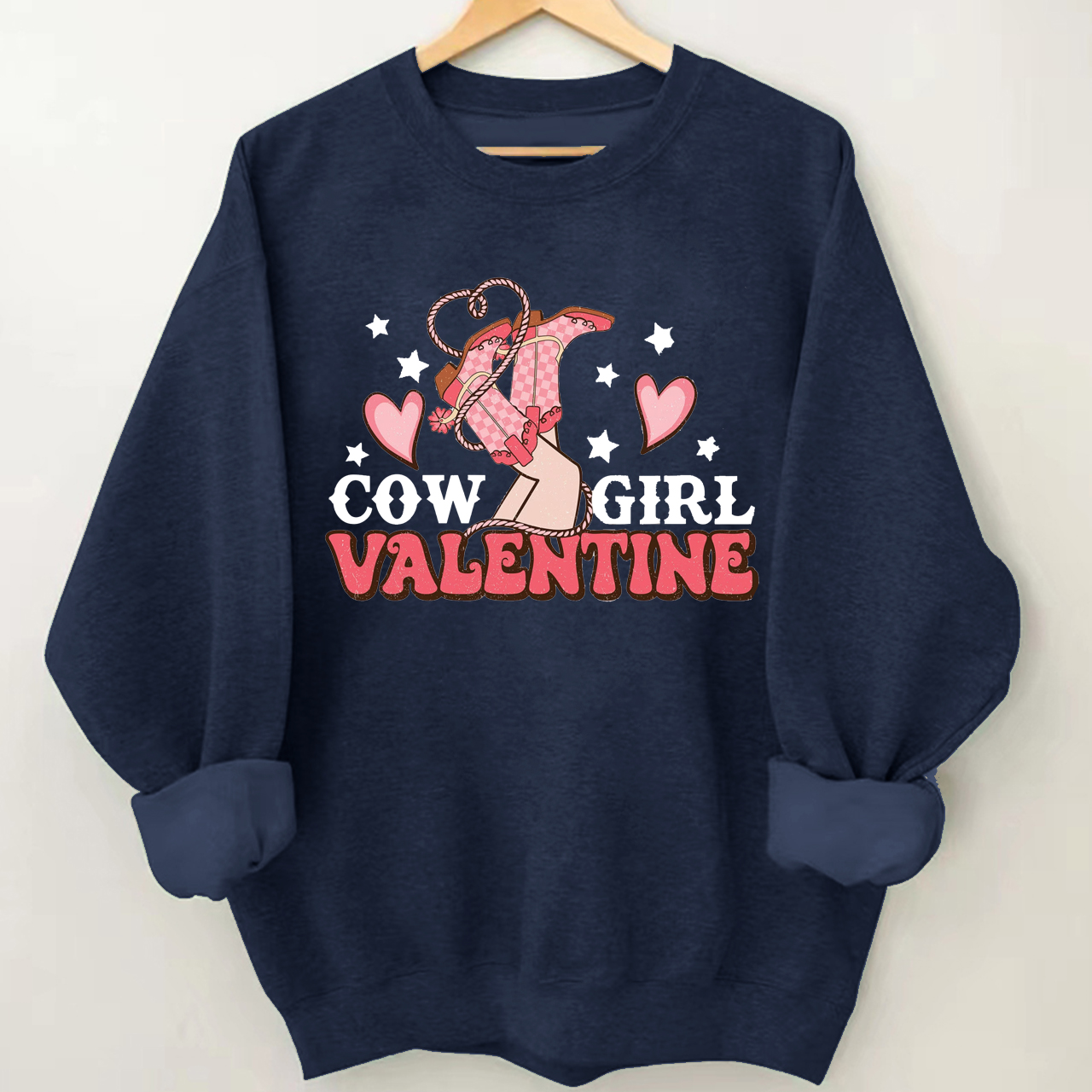 Cowgirl Valentine Boots Sweatshirt