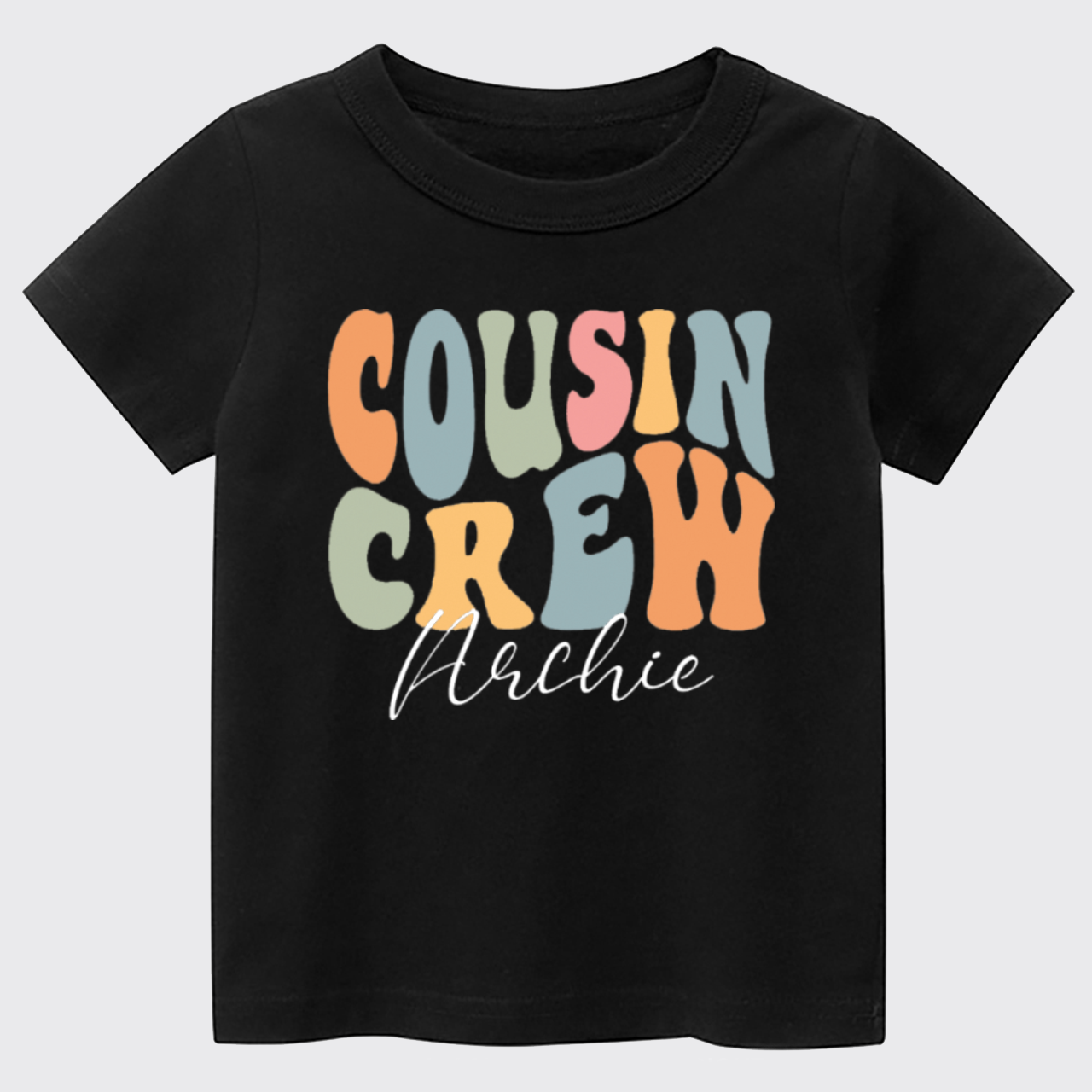 Personalized Cousin Crew Kids T-shirt