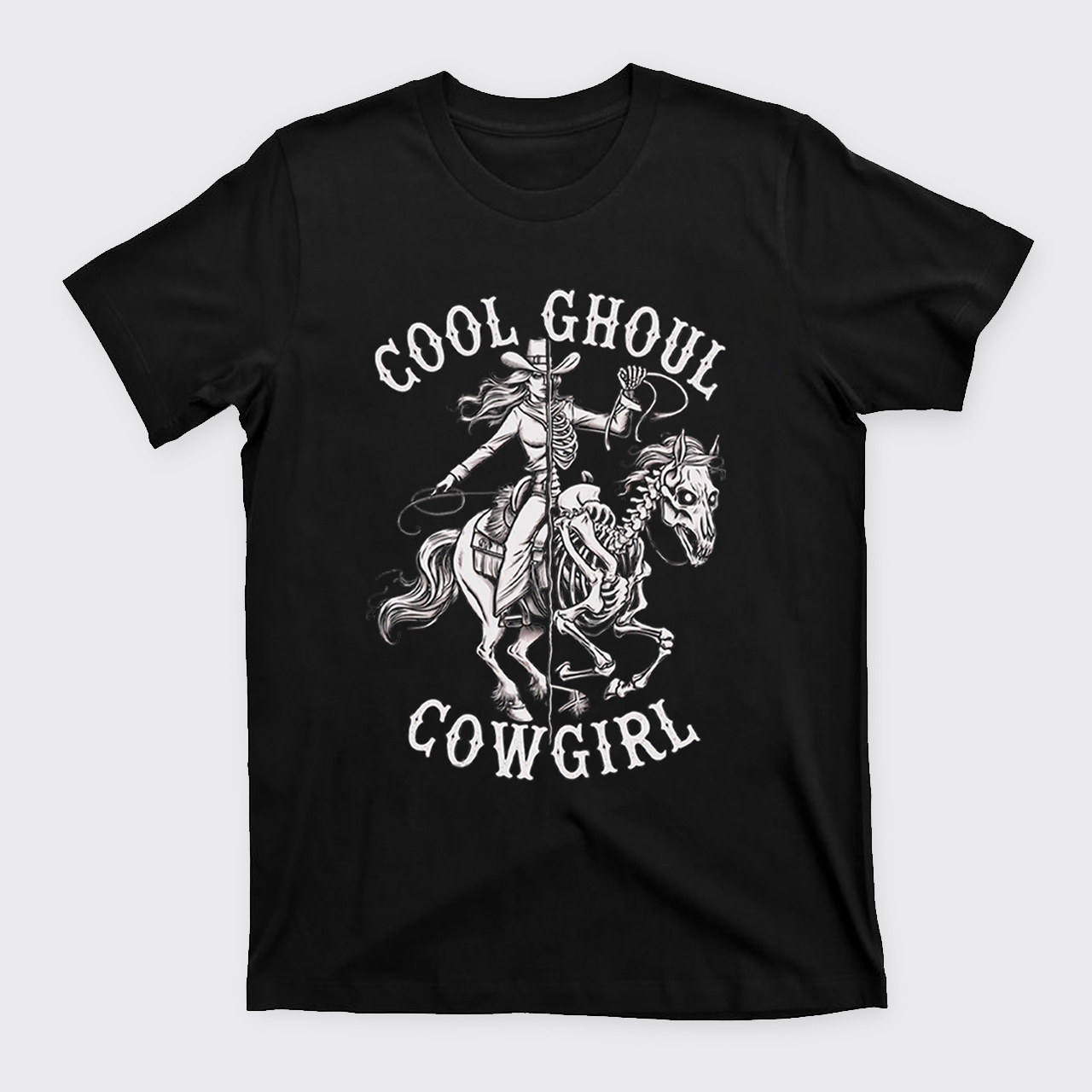 Halloween Cool Ghoul Cowgirl T-Shirts