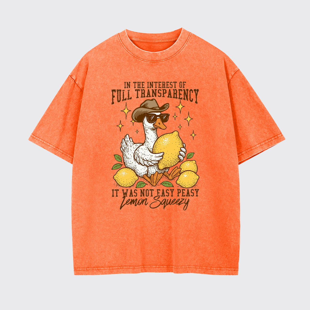 Funny Sarcastic Lemon Goose Garment-dye Tees