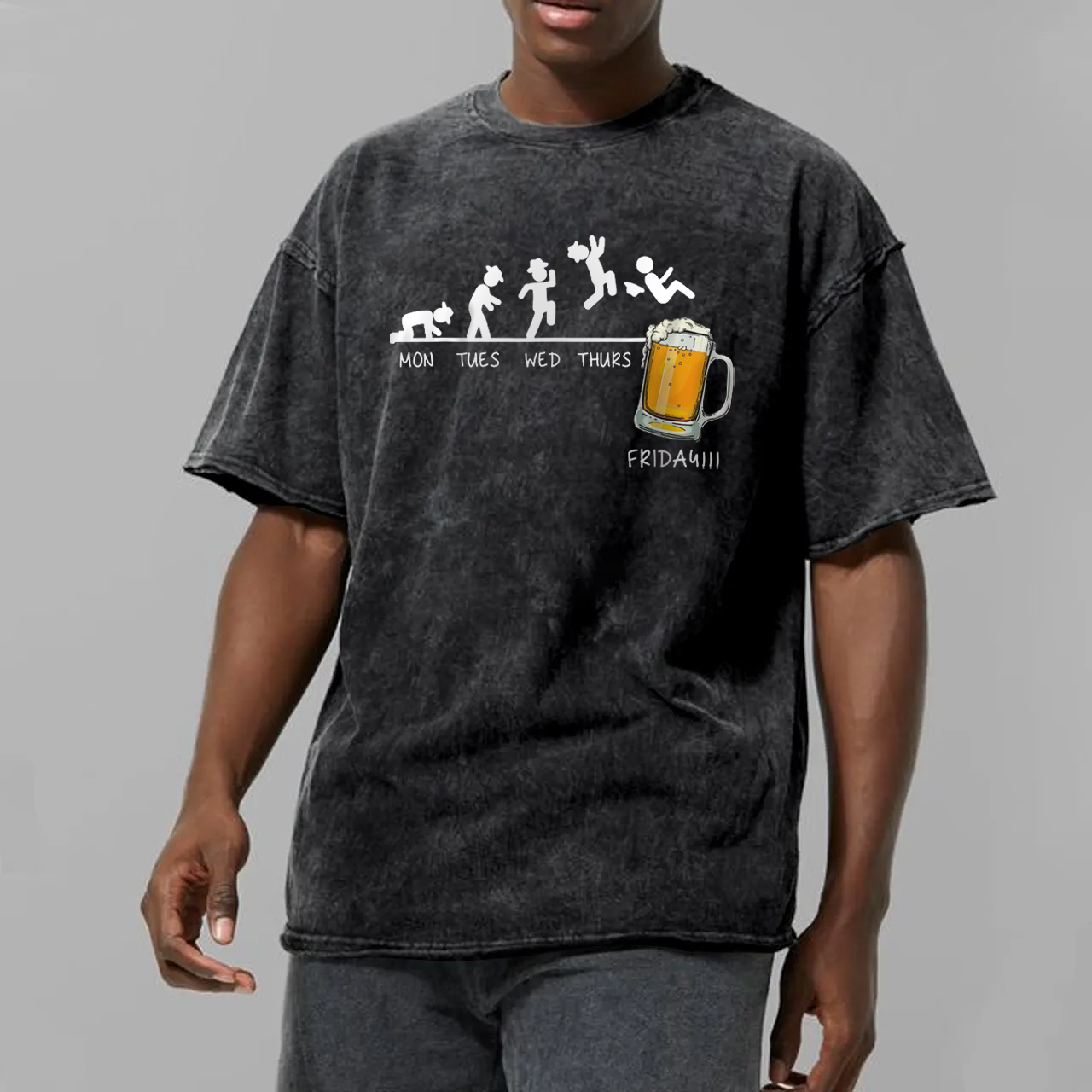 Monday to Friday��I Love Beer Garment-dye Tees