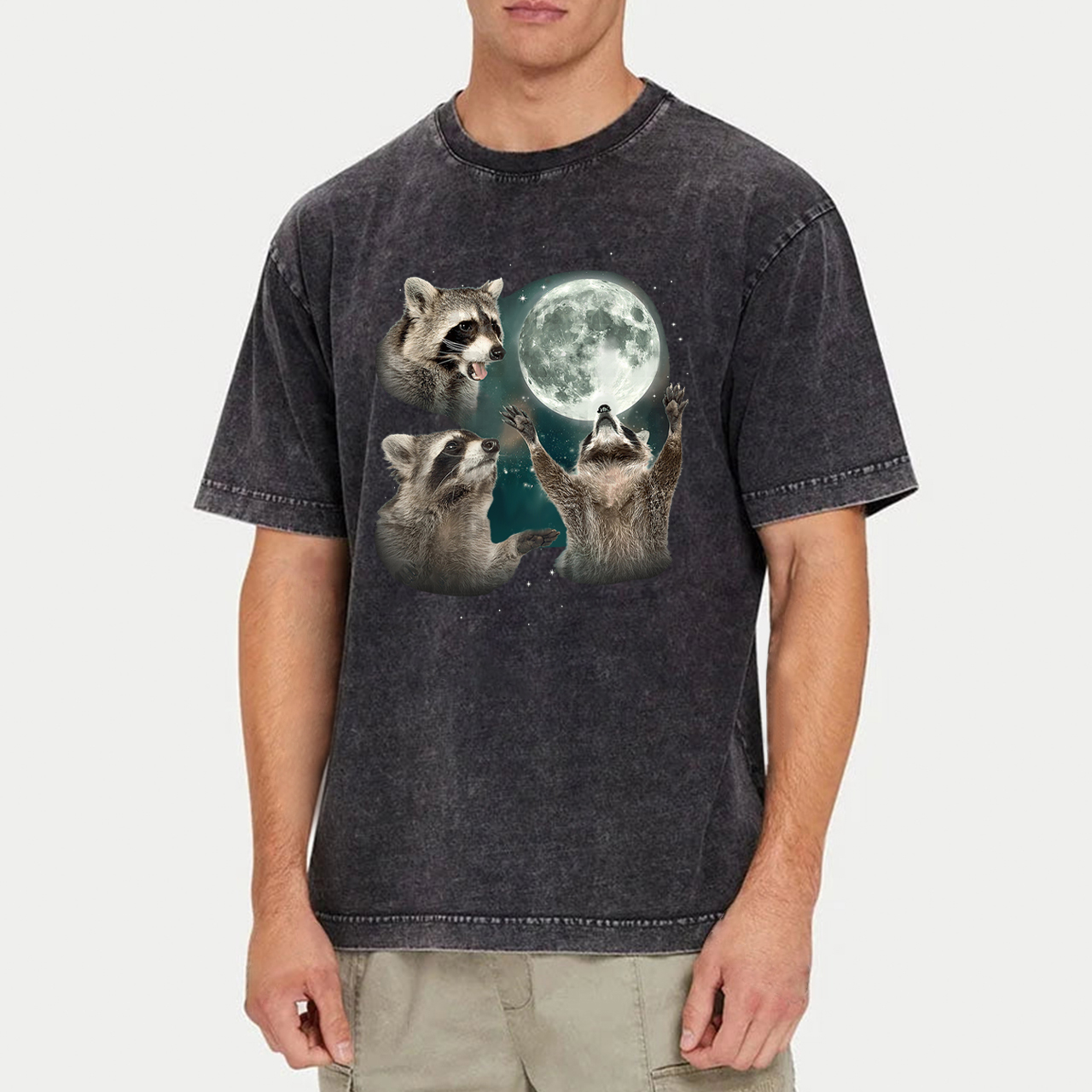 Three Raccoons Garment-dye Tees