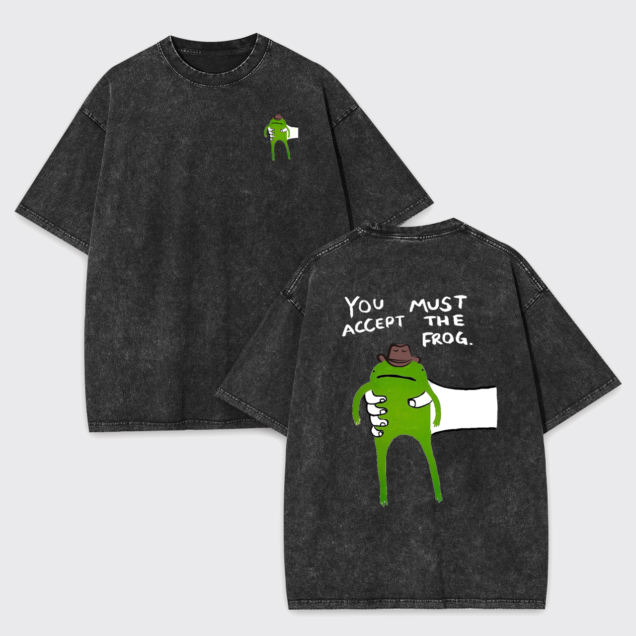You Must Accept The Cowboy Frog Garment-dye Tees