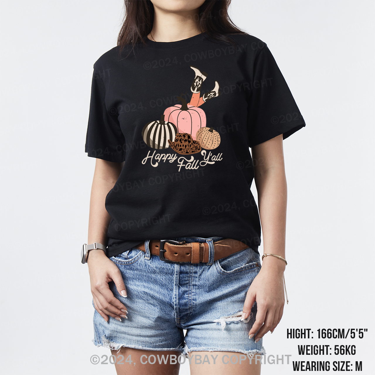 Happy Fall Y'all Cowgirl T-Shirts