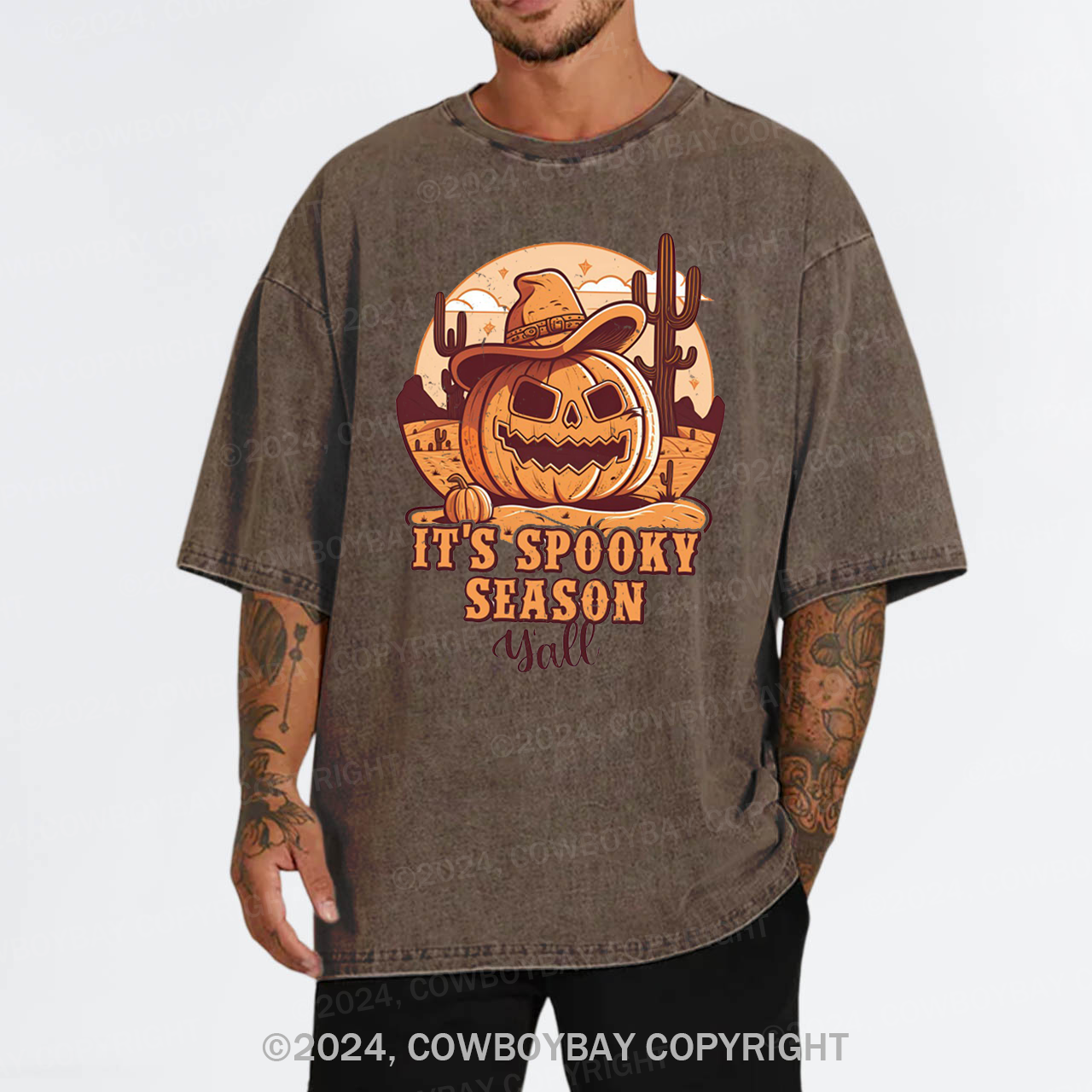 It's Spooky Season Y'all Halloween Garment-dye Tees