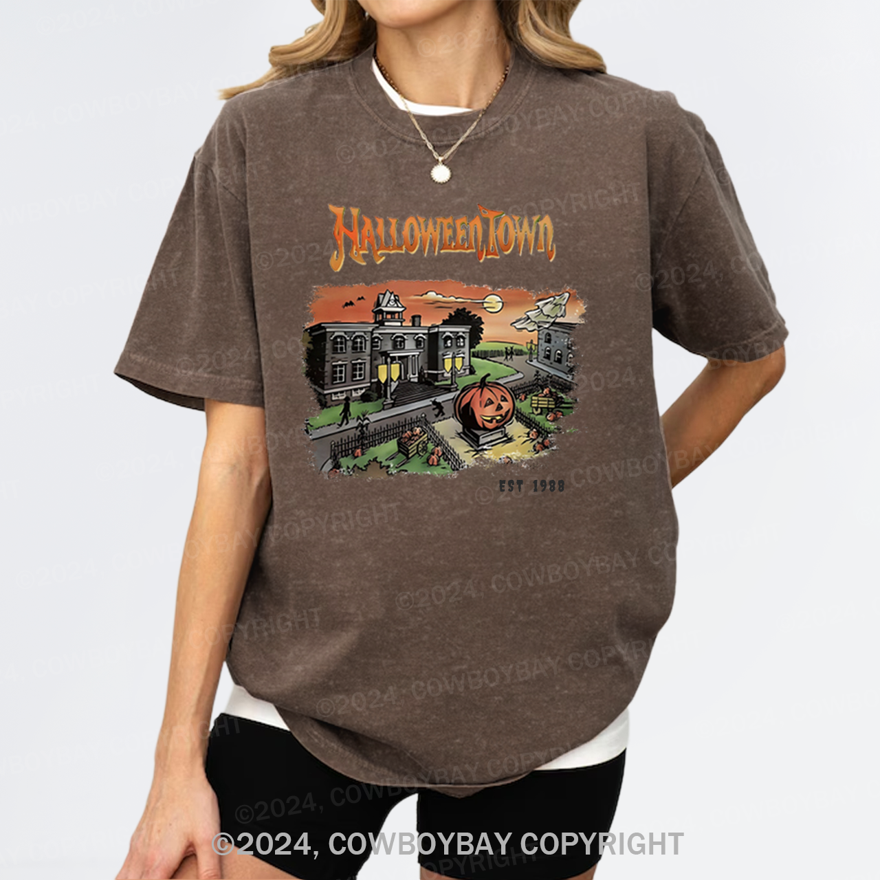 Halloween Town University Garment-dye Tees