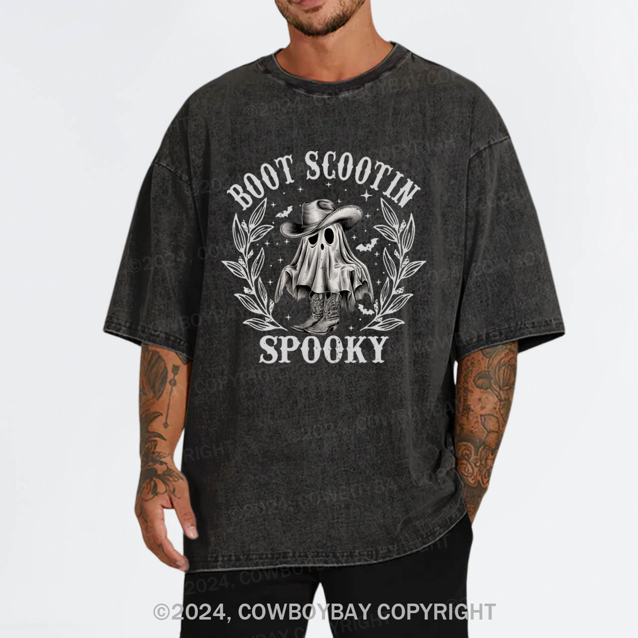 Boot Scoot Spooky Garment-dye Tees