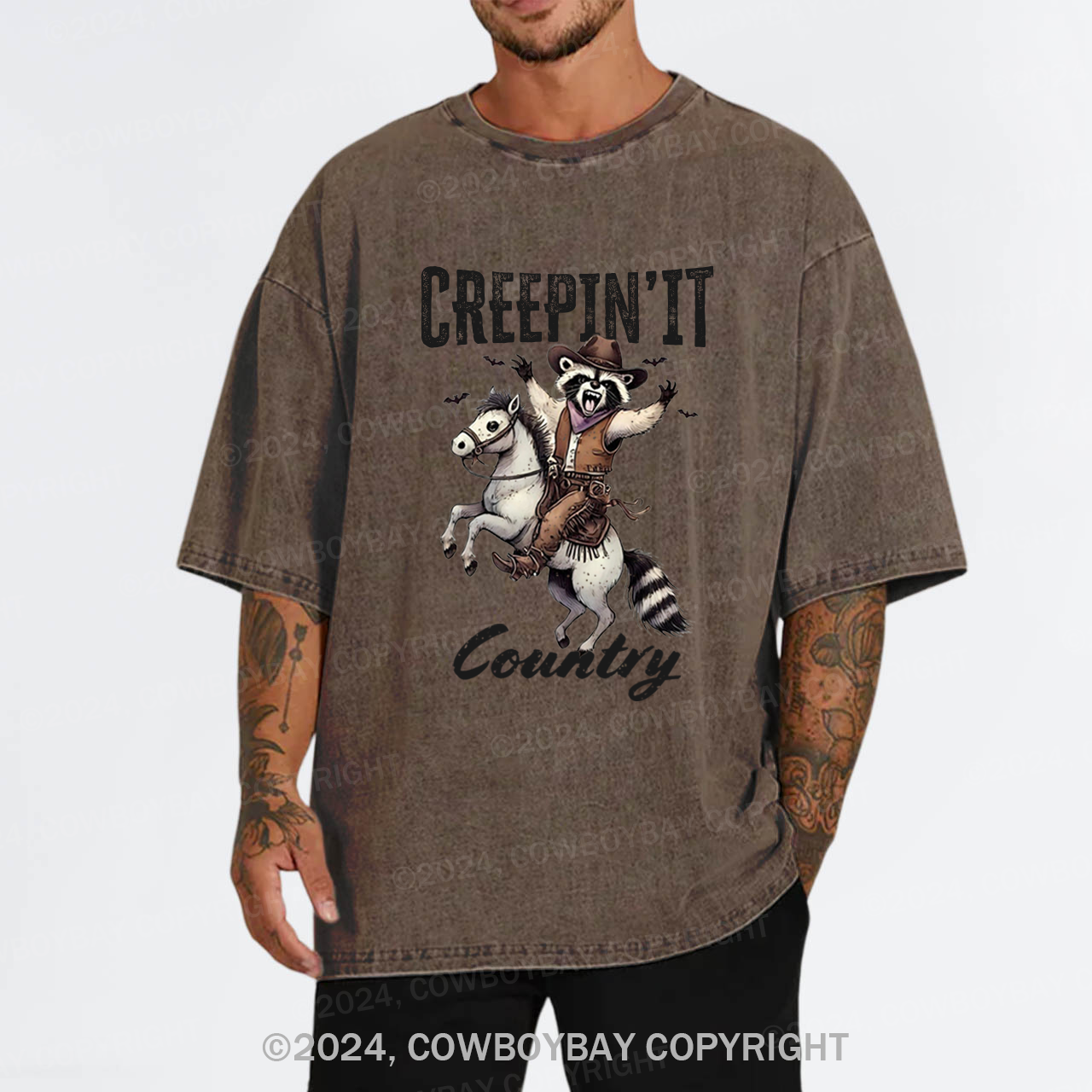 Creepin' It Country Garment-dye Tees