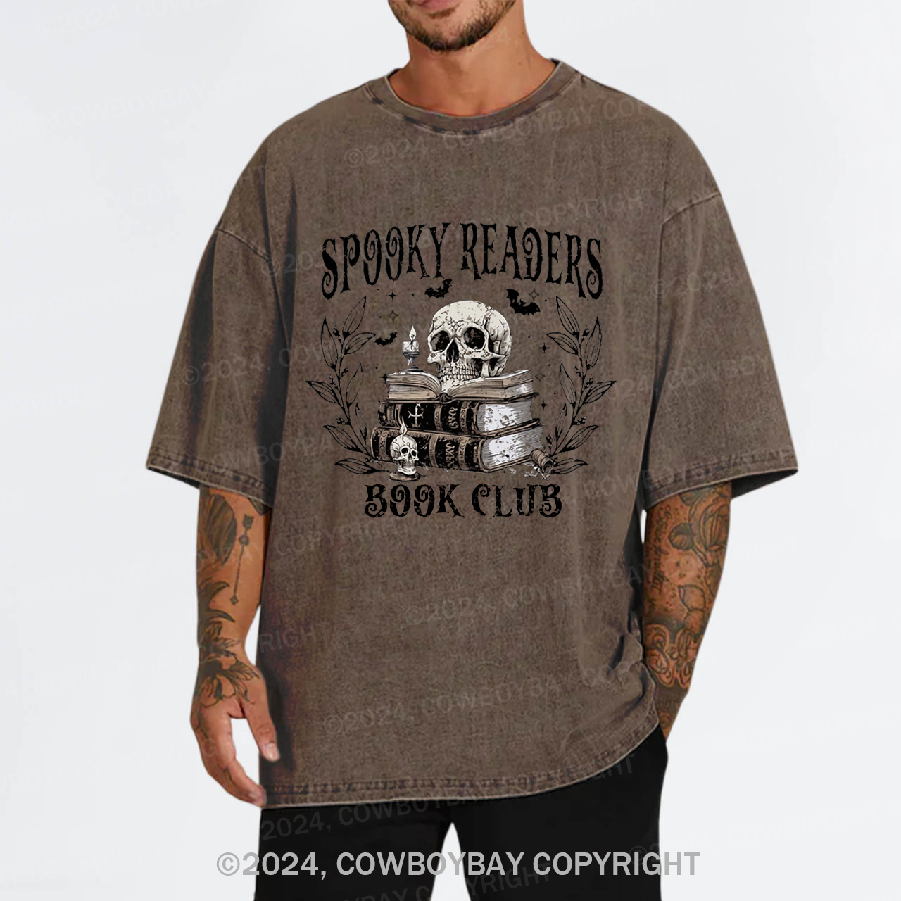Spooky Readers Book Club Garment-dye Tees