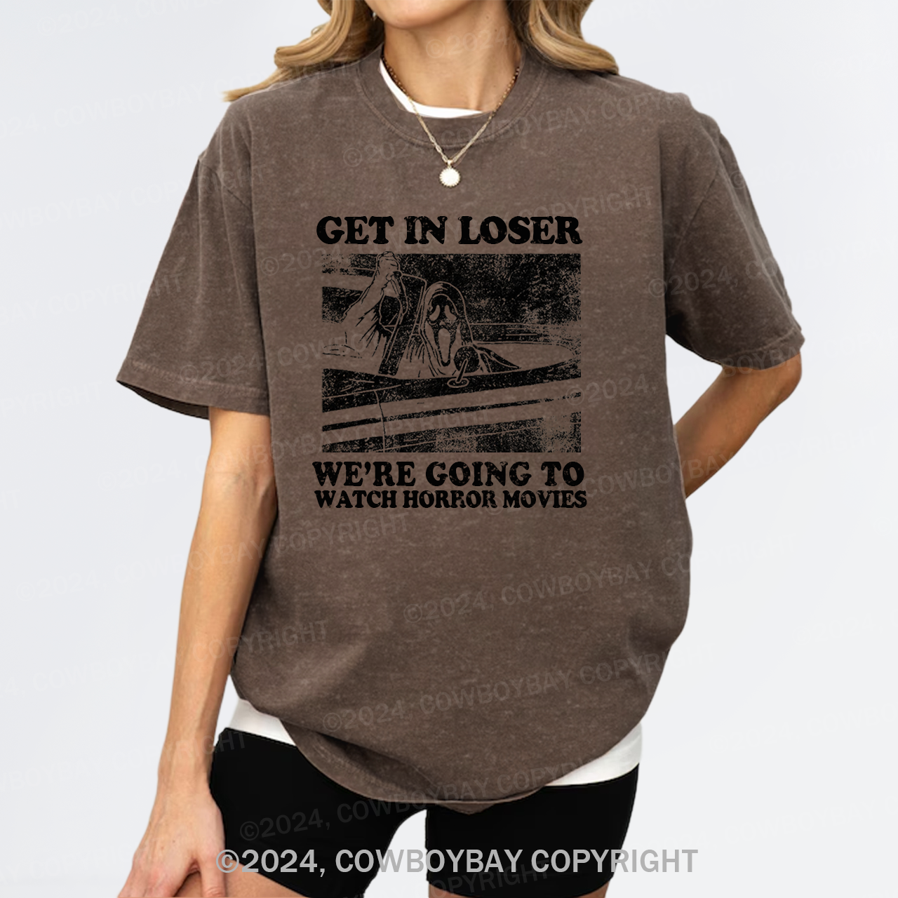 Get In Loser Halloween Garment-dye Tees