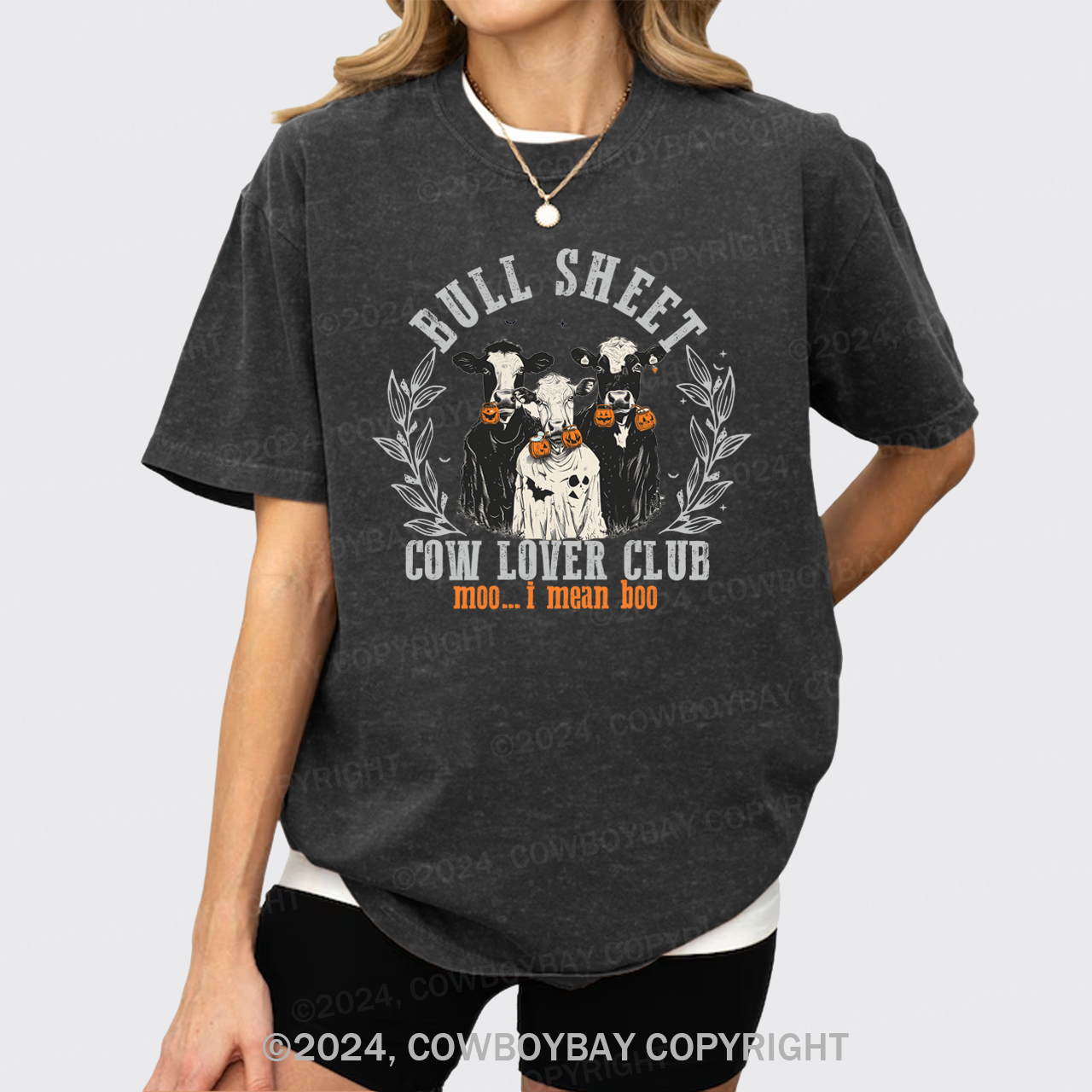 Moo...i Mean Hoo Garment-dye Tees