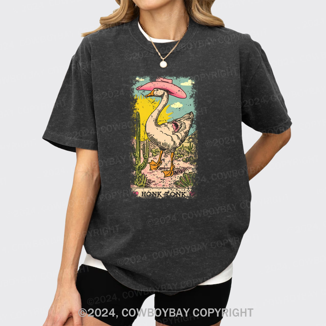 Honk Tonk Goose Tarot Garment-dye Tees