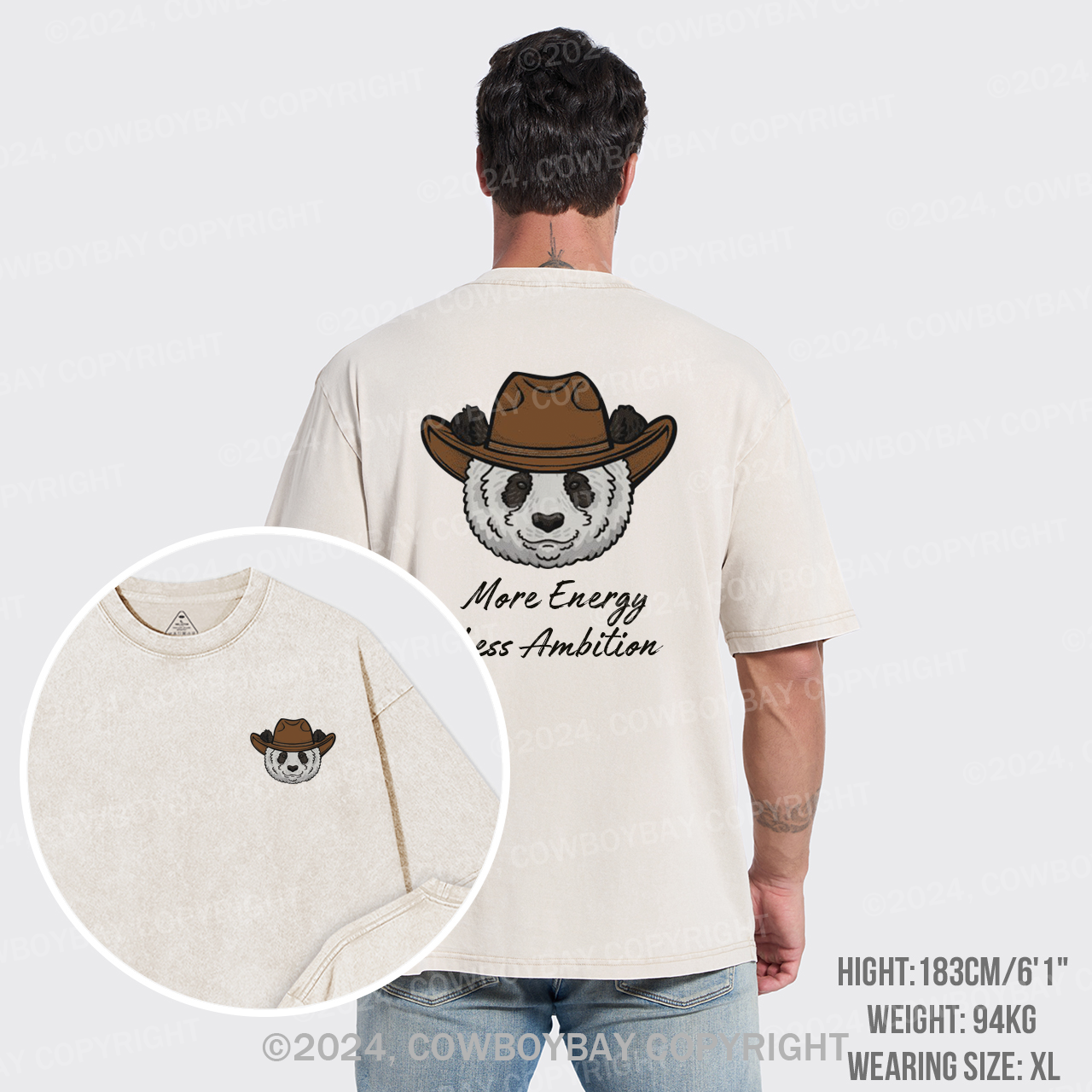 More Energy,Less Ambition Garment-dye Tees