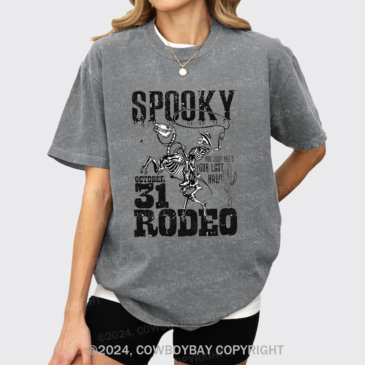 Retro Spooky Rodeo Garment-dye Tees