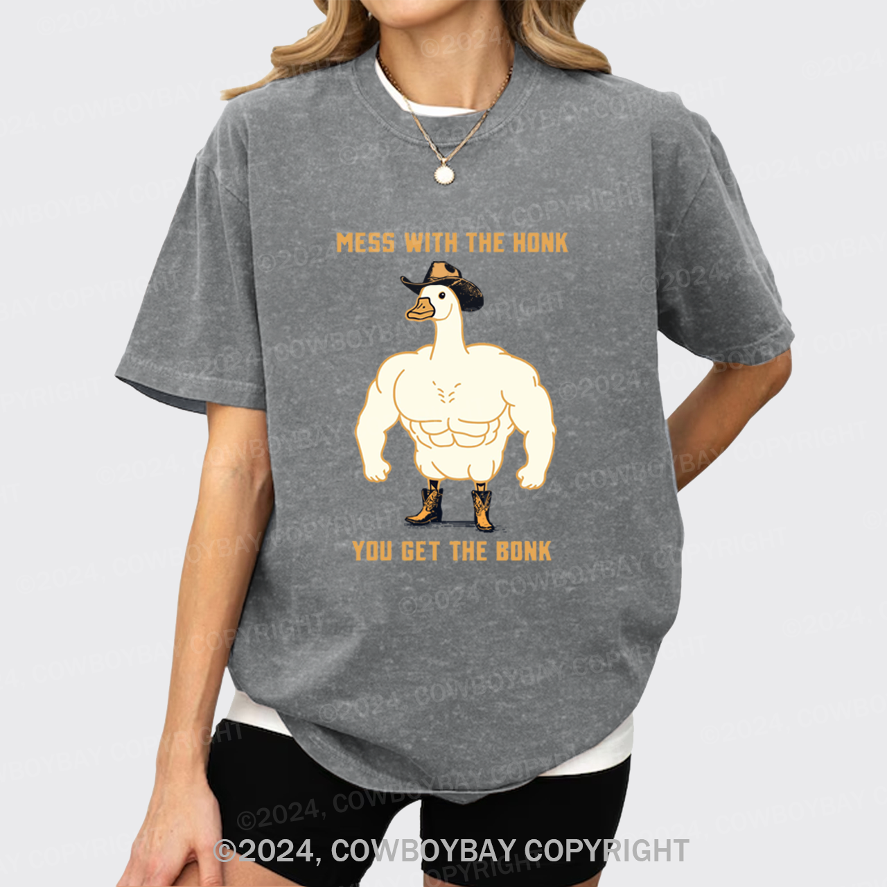 Mess with the Honk You Get the Bonk Garment-dye Tees