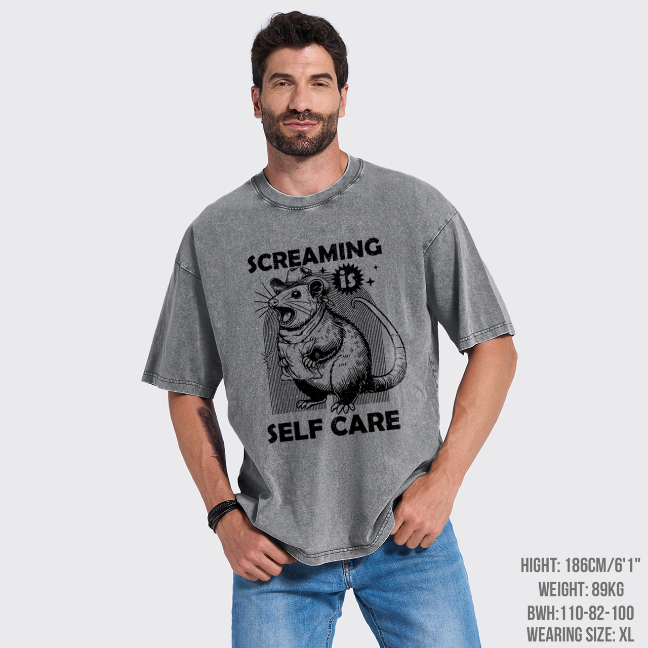Screaming Is Selfcare Garment-dye Tees
