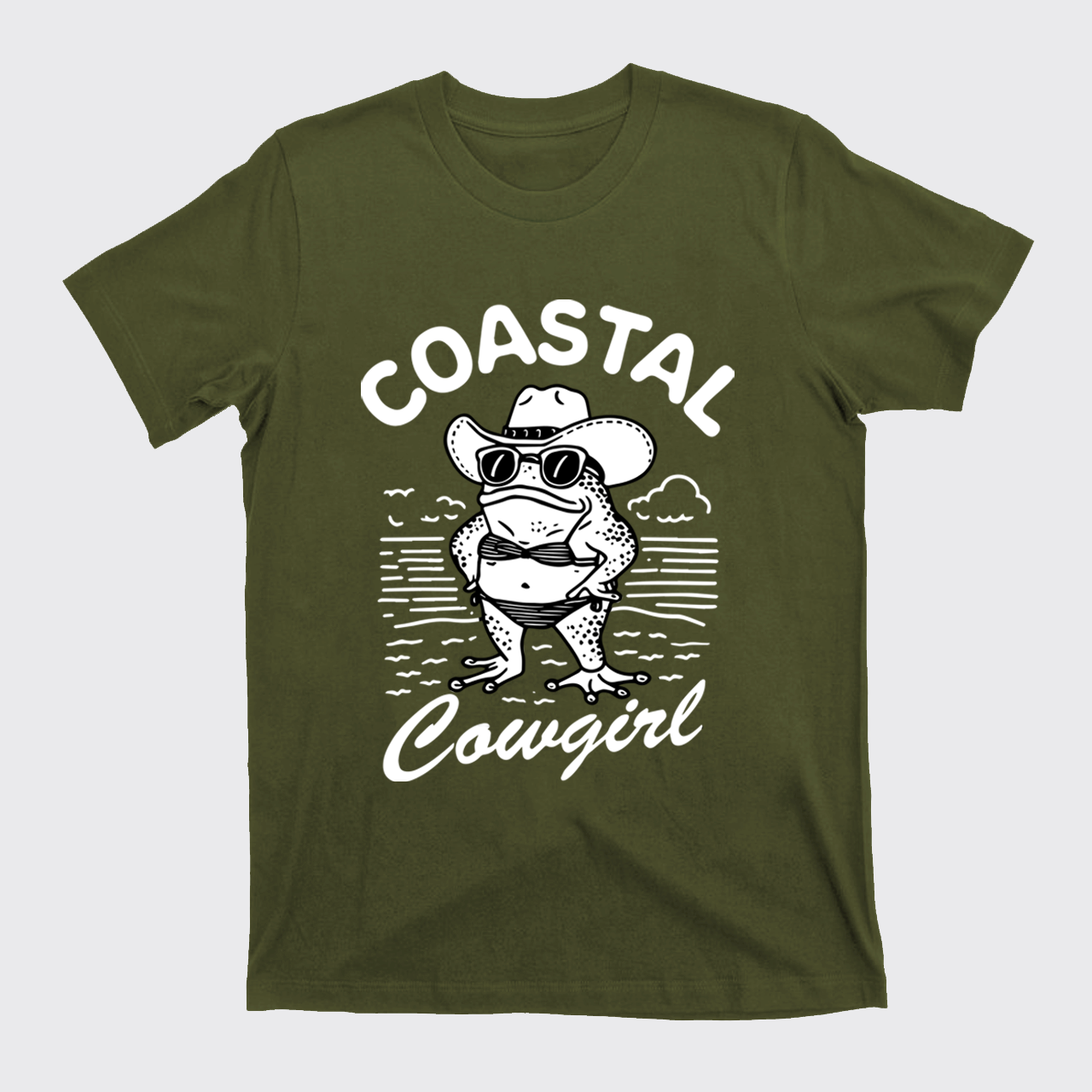 Funny Frog-Coastal Cowgirl T-Shirts