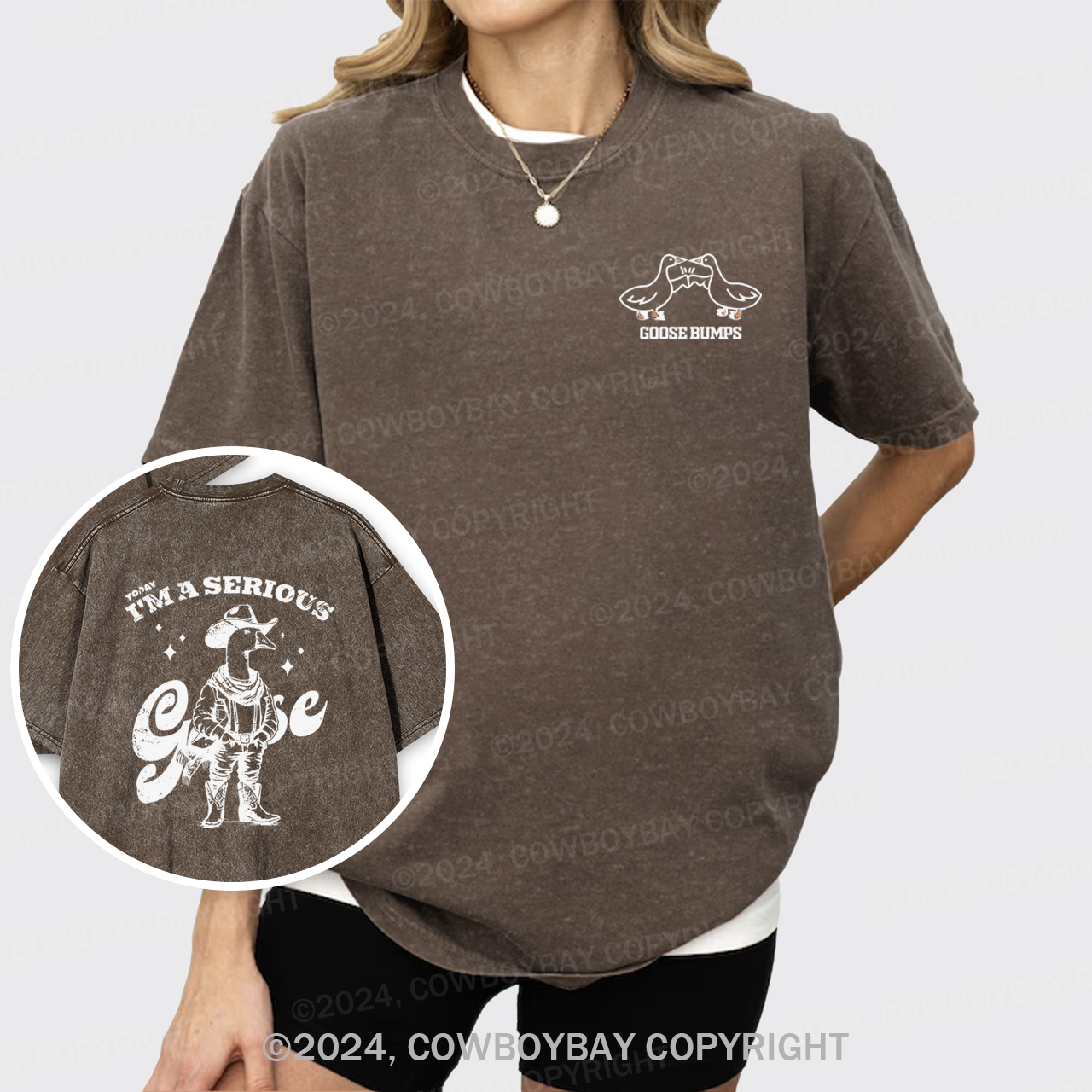 Today I'm A Serious Goose Garment-dye Tees