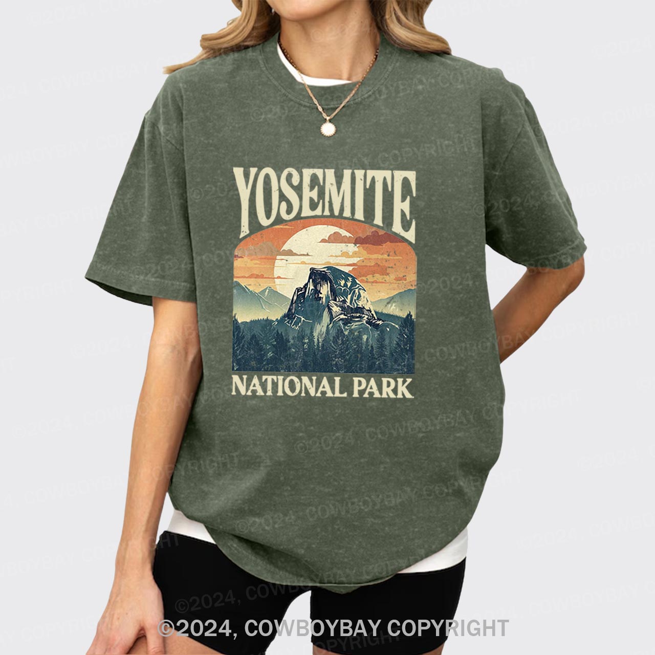 California Yosemite National Park Garment-dye Tees