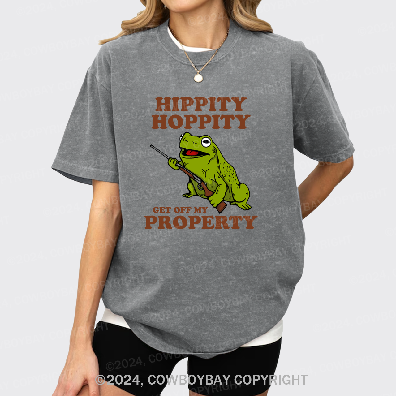 Hippity Hoppity Get Off My Property Garment-dye Tees