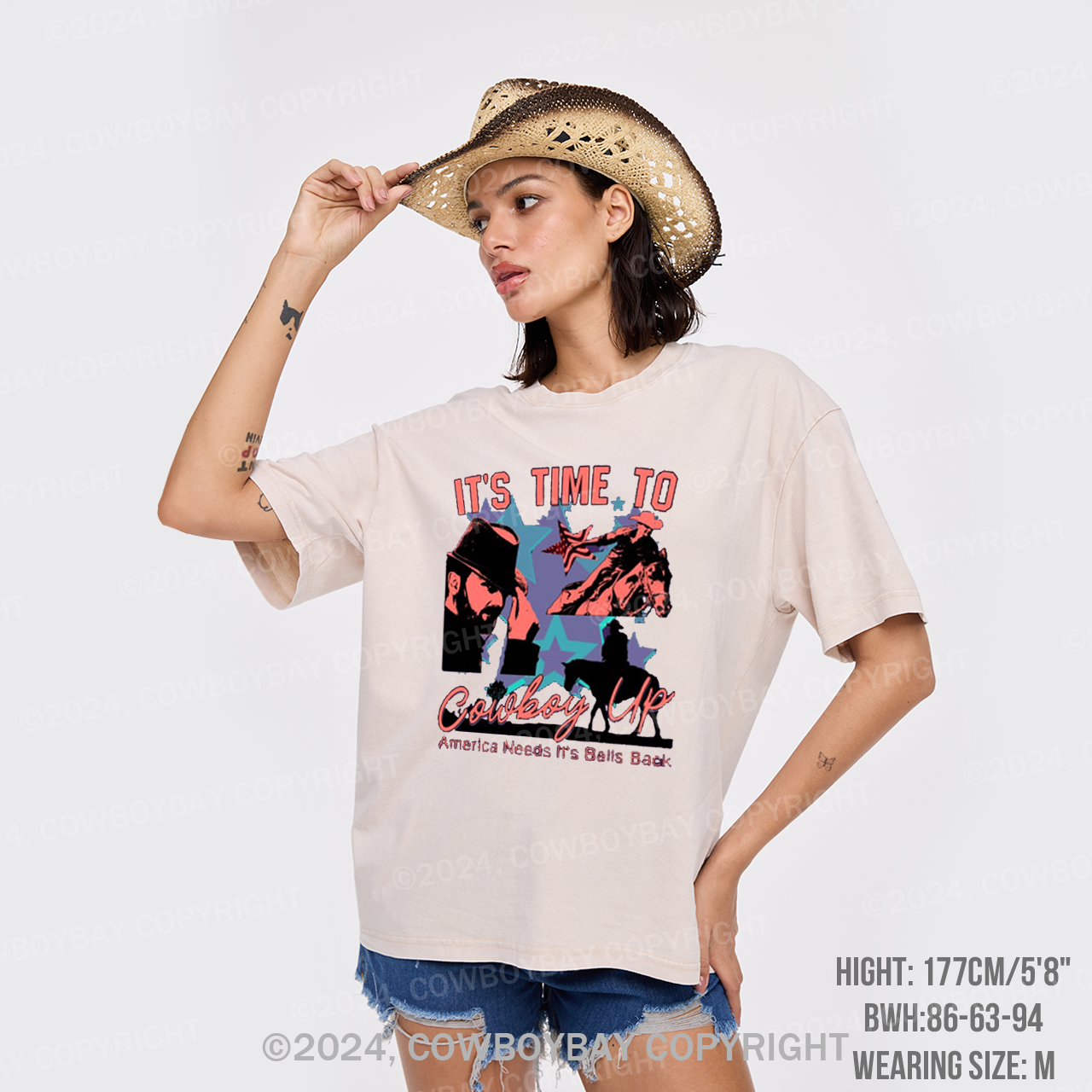 It's Time To Cowboy Up Garment-dye Tees