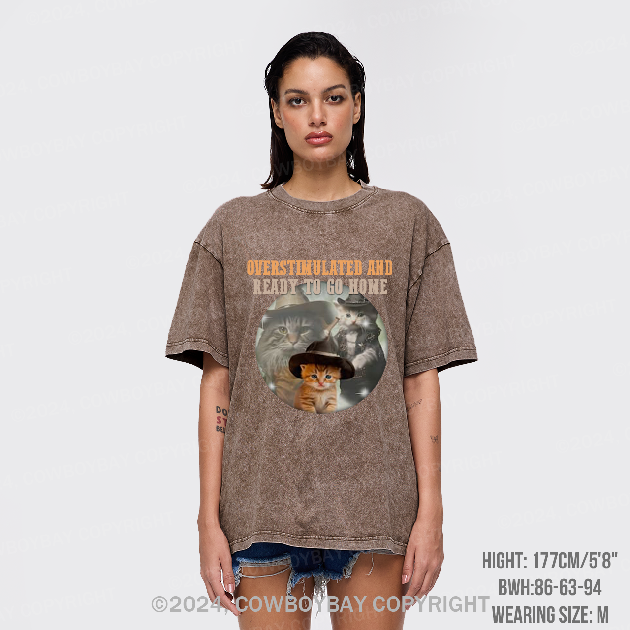 Overstimulated And Ready To Go Home Garment-dye Tees