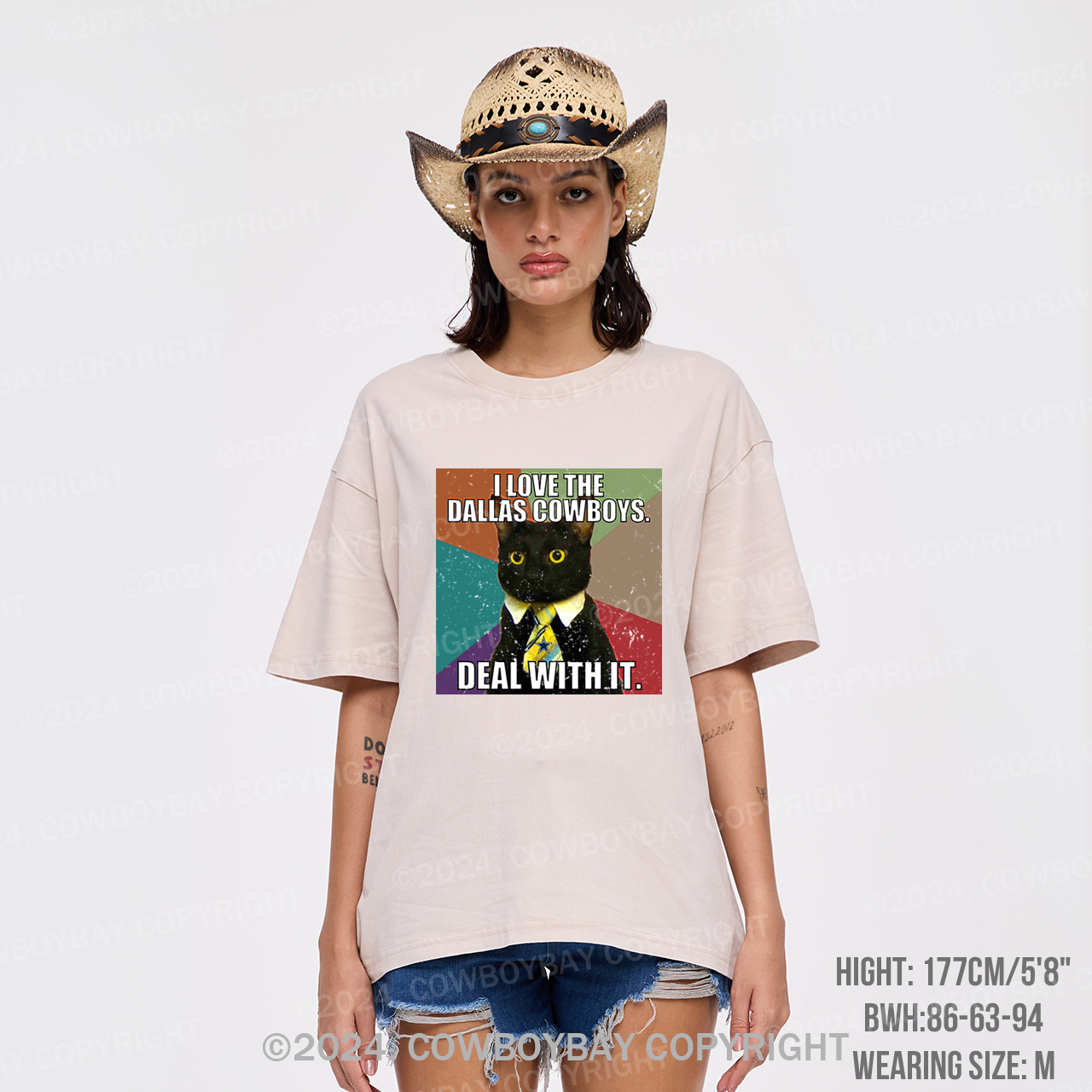 I Love The Dallas Cowboys Garment-dye Tees