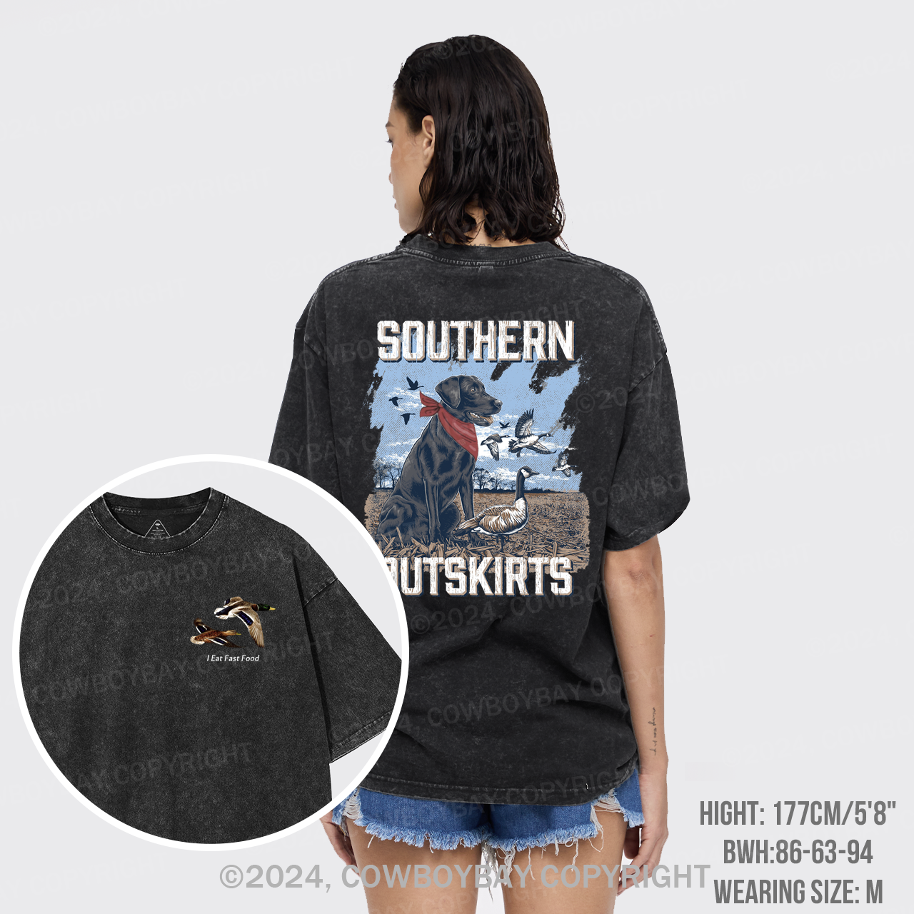 I Eat Fast Food Garment-dye Tees