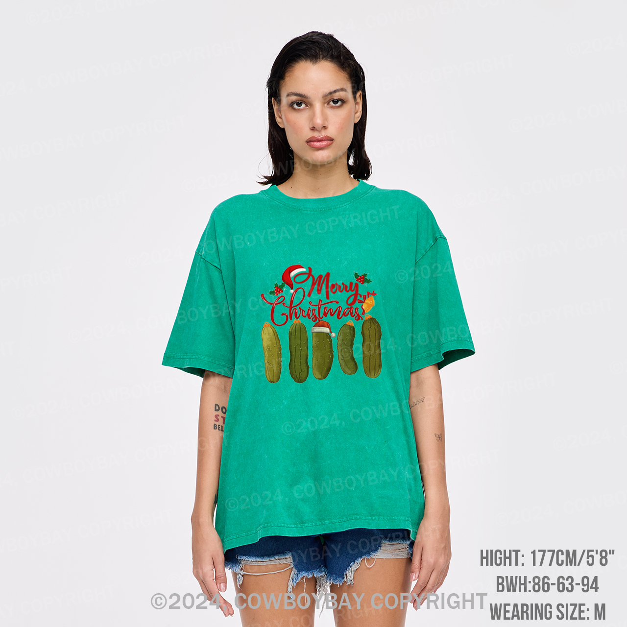 Pickles Merry Christmas Garment-dye Tees