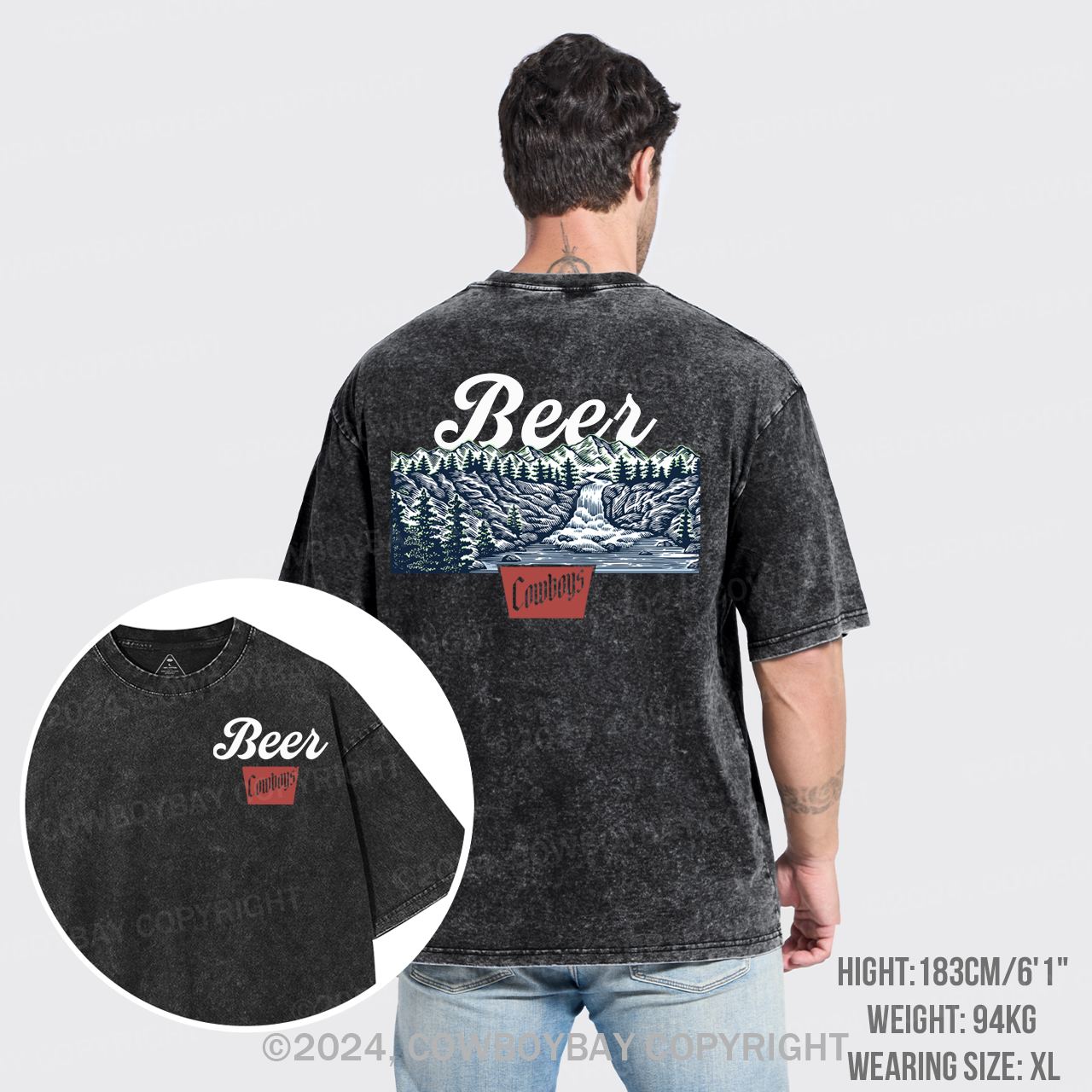 Beer Cowboys Garment-dye Tees