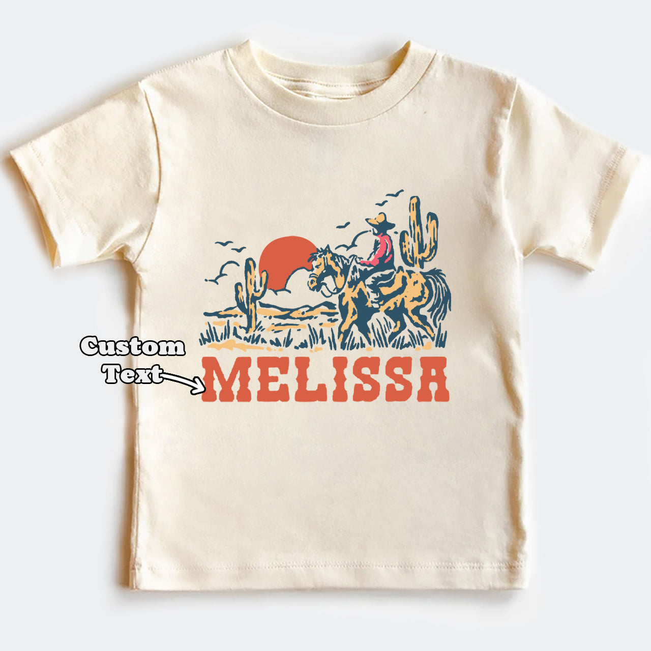 Personalized Cowgirl Kids T-shirt