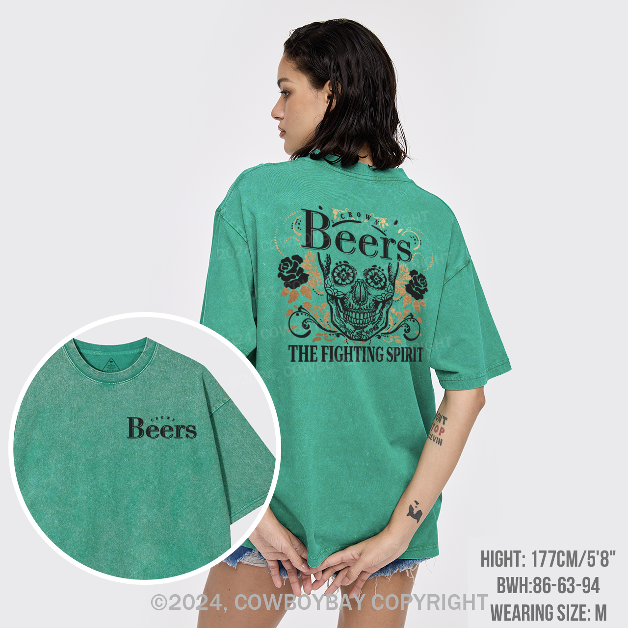 Beer Fighting Spirit Garment-dye Tees