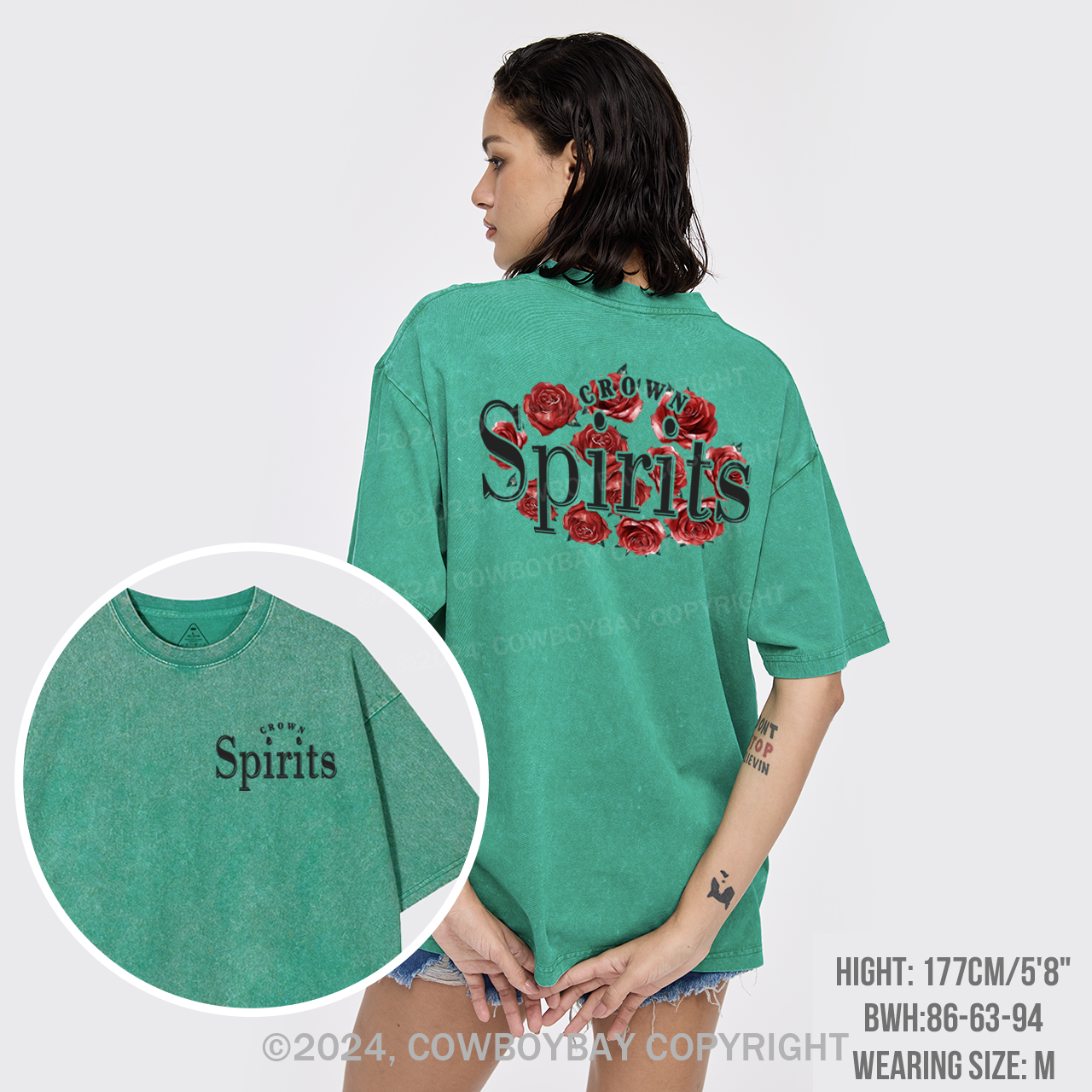 We Love Beer Rose Garment-dye Tees