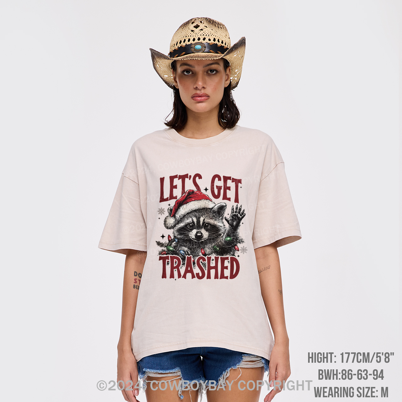 Let's Get Trashed Christmas Garment-dye Tees