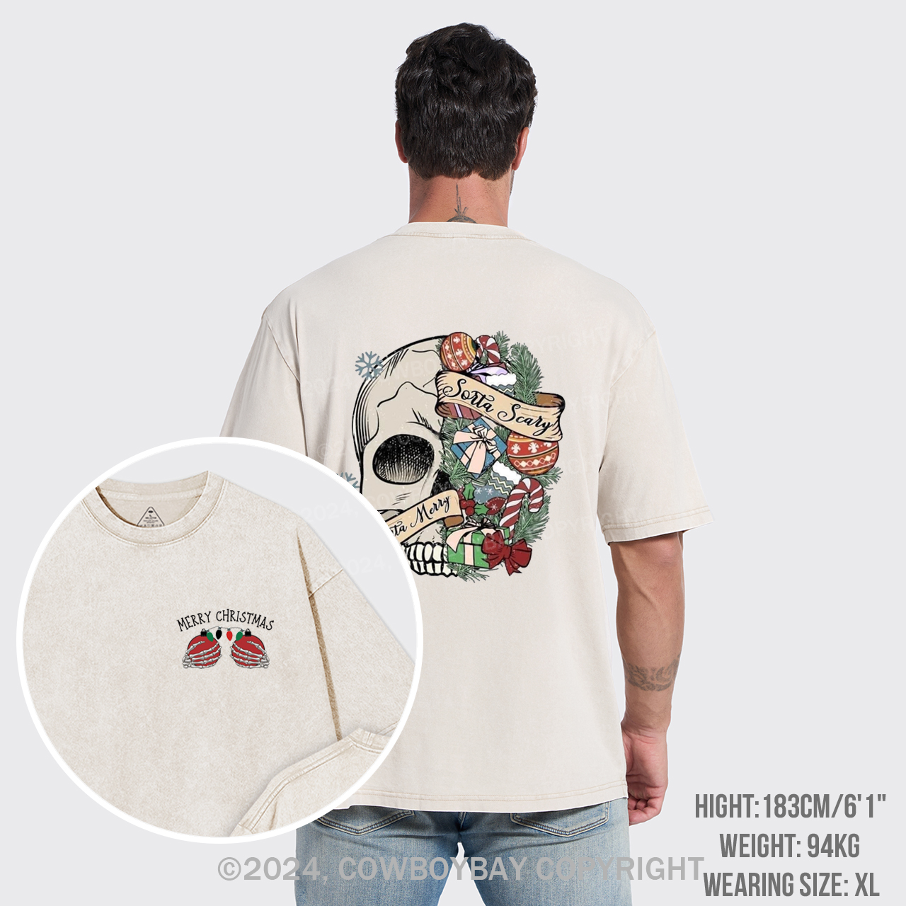 Merry Christmas Garment-dye Tees