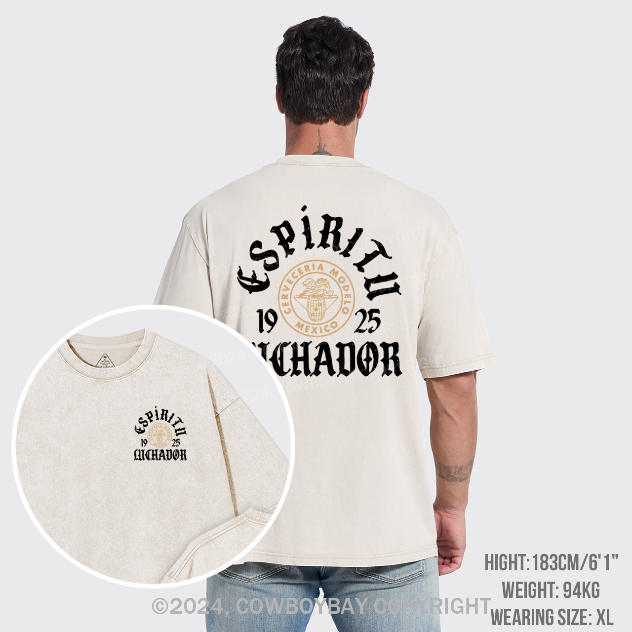 Espiritu Luchador Garment-dye Tees