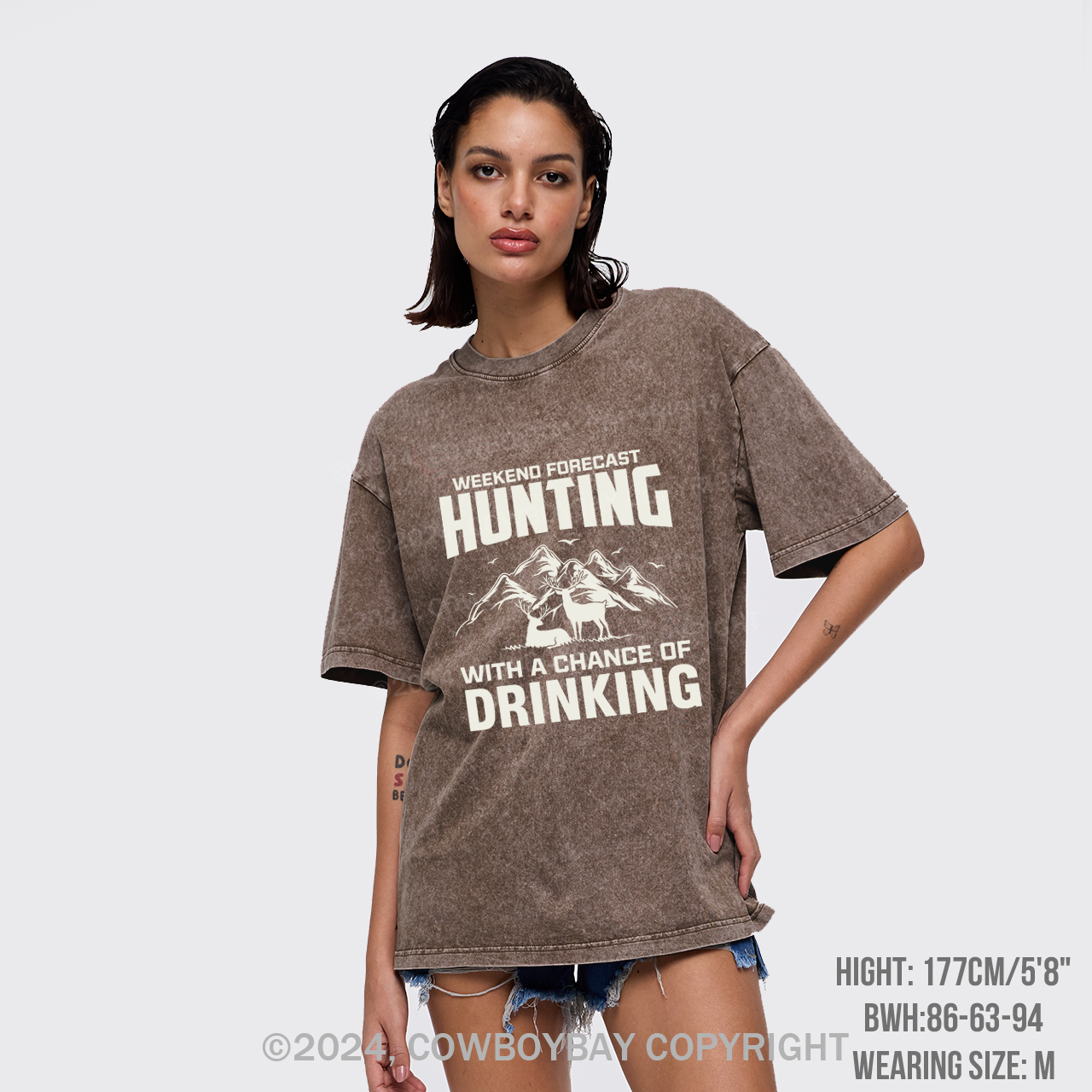 Weekend Forecast Hunting With A Chance Of Drinking Garment-dye Tees