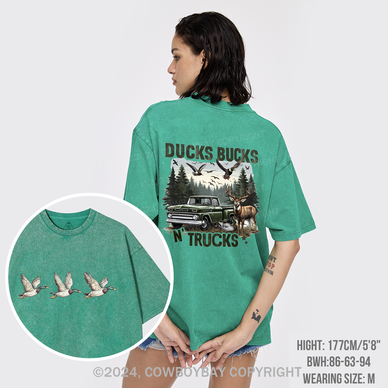 Bucks Ducks N'trucks Garment-dye Tees