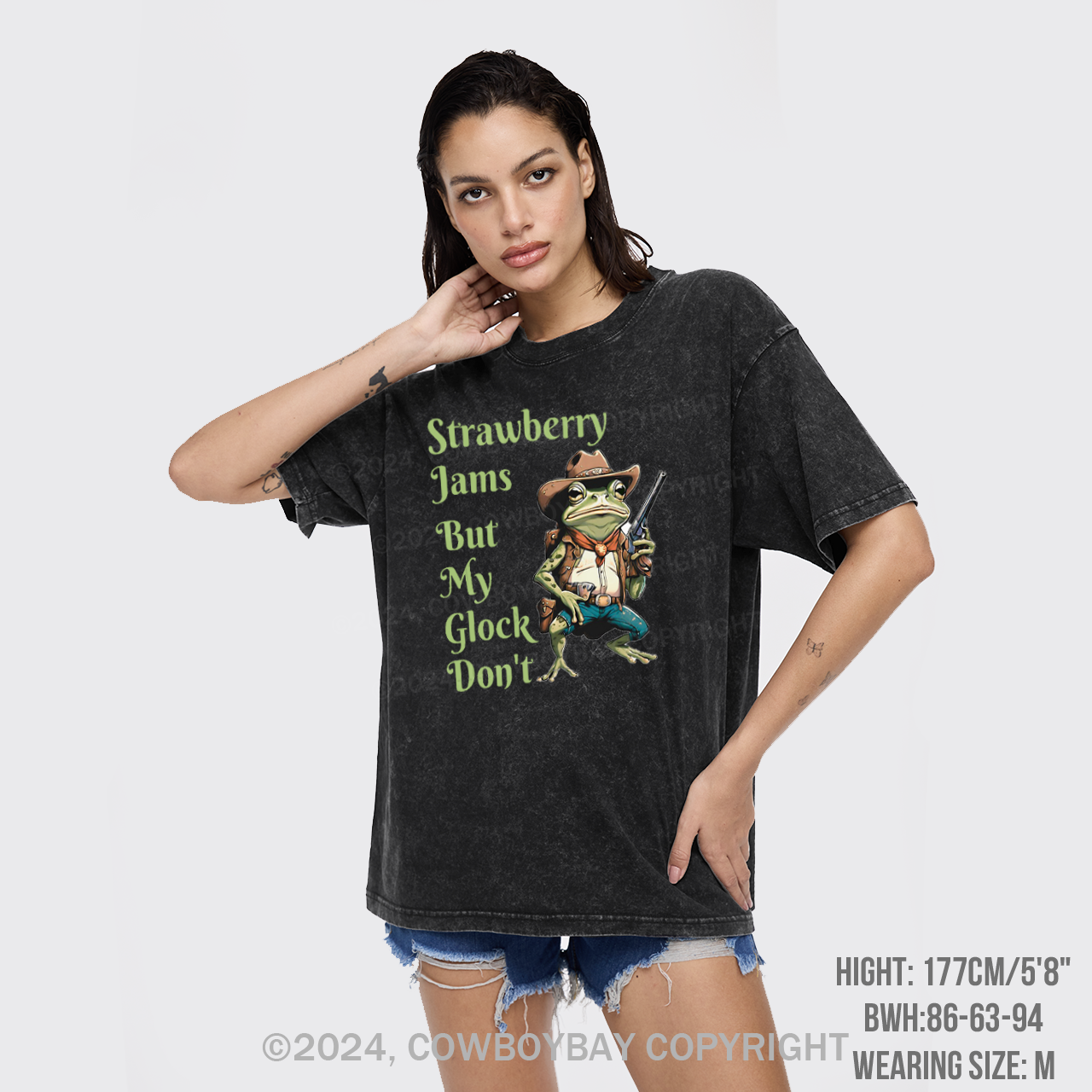 Strawberry Jams But My Glock Don't Garment-dye Tees