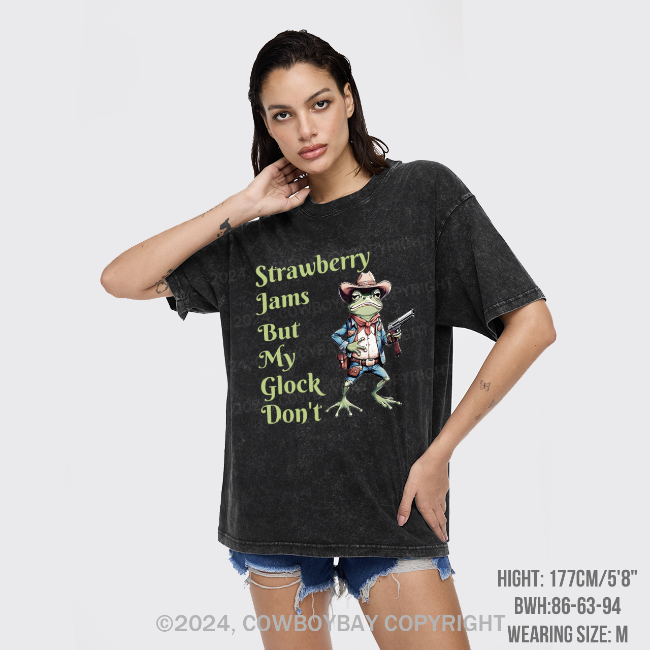 Strawberry Jams But My Glock Don't Garment-dye Tees