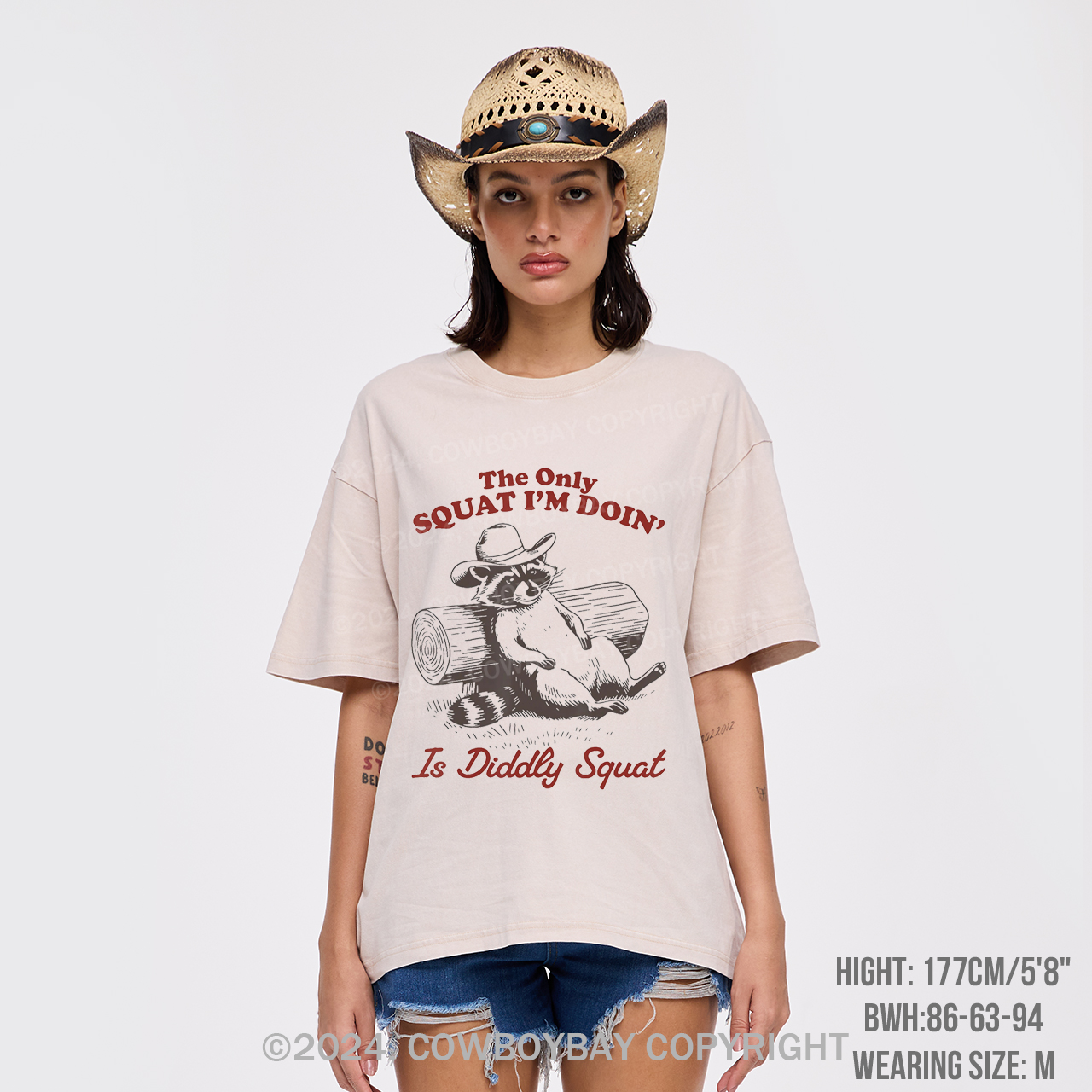 The Only Squat I'm Doing' Is Diddly Squat Garment-dye Tees